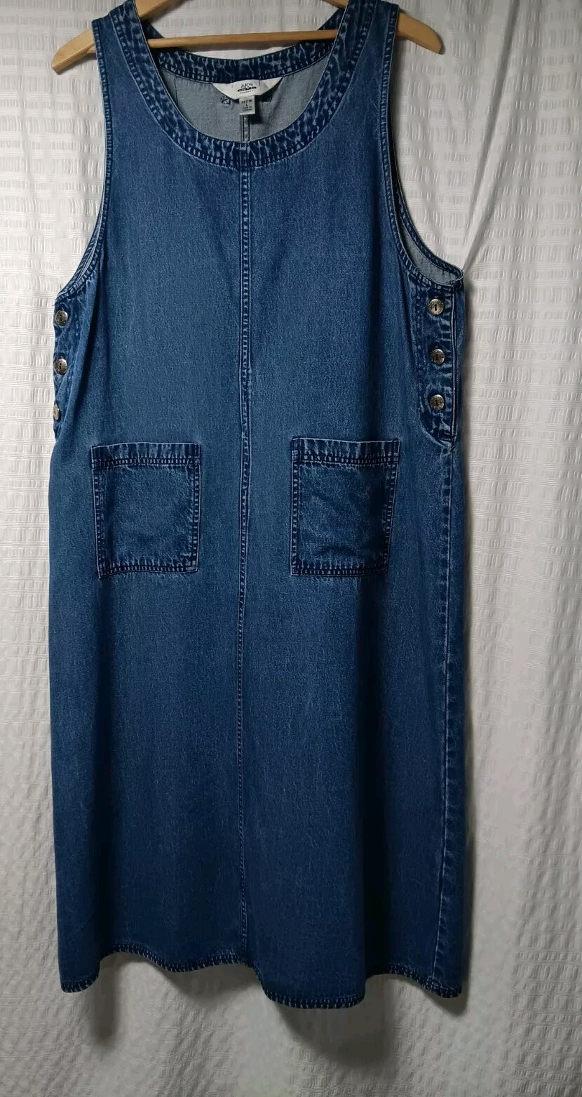 Amy K Su AKS Maxi Dress. Sleeveless, Front Pockets, Side Buttons. 💯 Tencel . LP