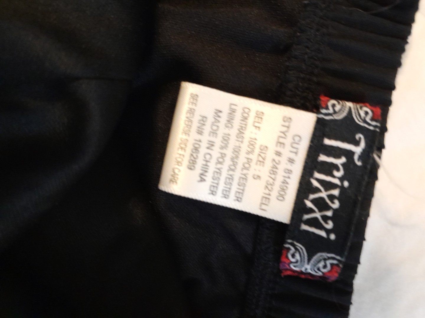 Vintage Trixxi Black With Silver Sequins And Sheer Overlay Mini Dress.Sz.5 . B5