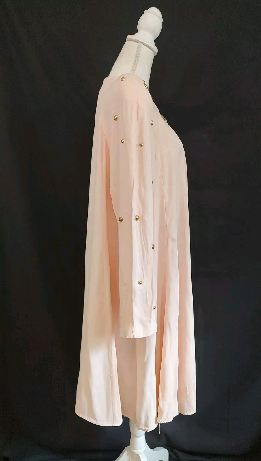 80&rsquo;s Vintage Jacket New Wave Tomorrow Brand Pink Swing Topper Gold Studs Sz L