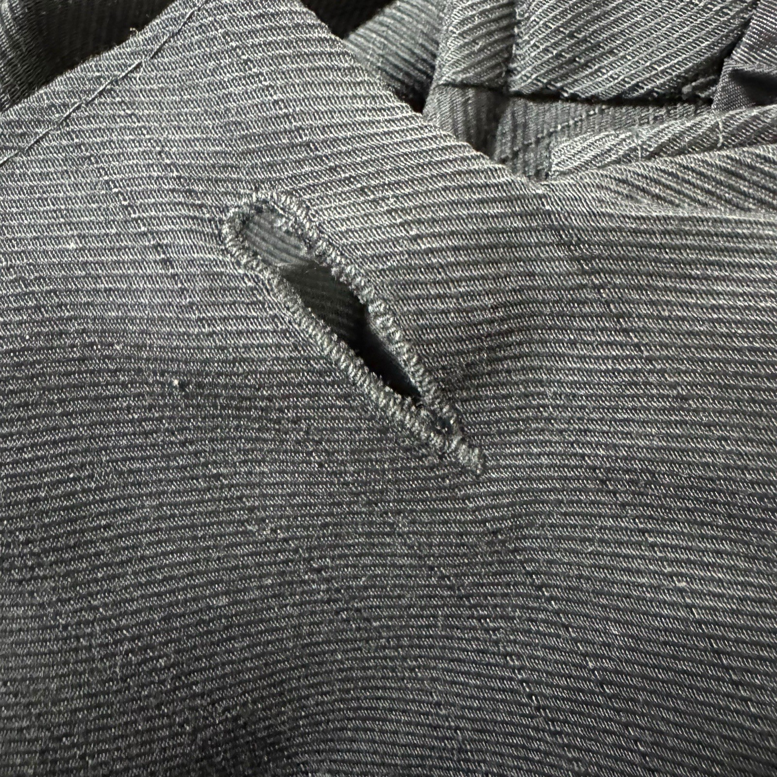 1950’s Black Faille Cocoon Coat Elegant Split Mandarin Collar Dolman Sleeve
