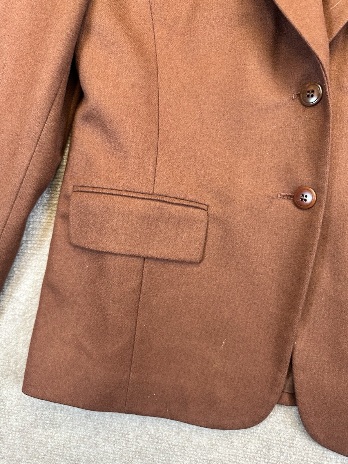 VTG 70s Pendleton 100% Wool Suit Brown (copper) Sz 14