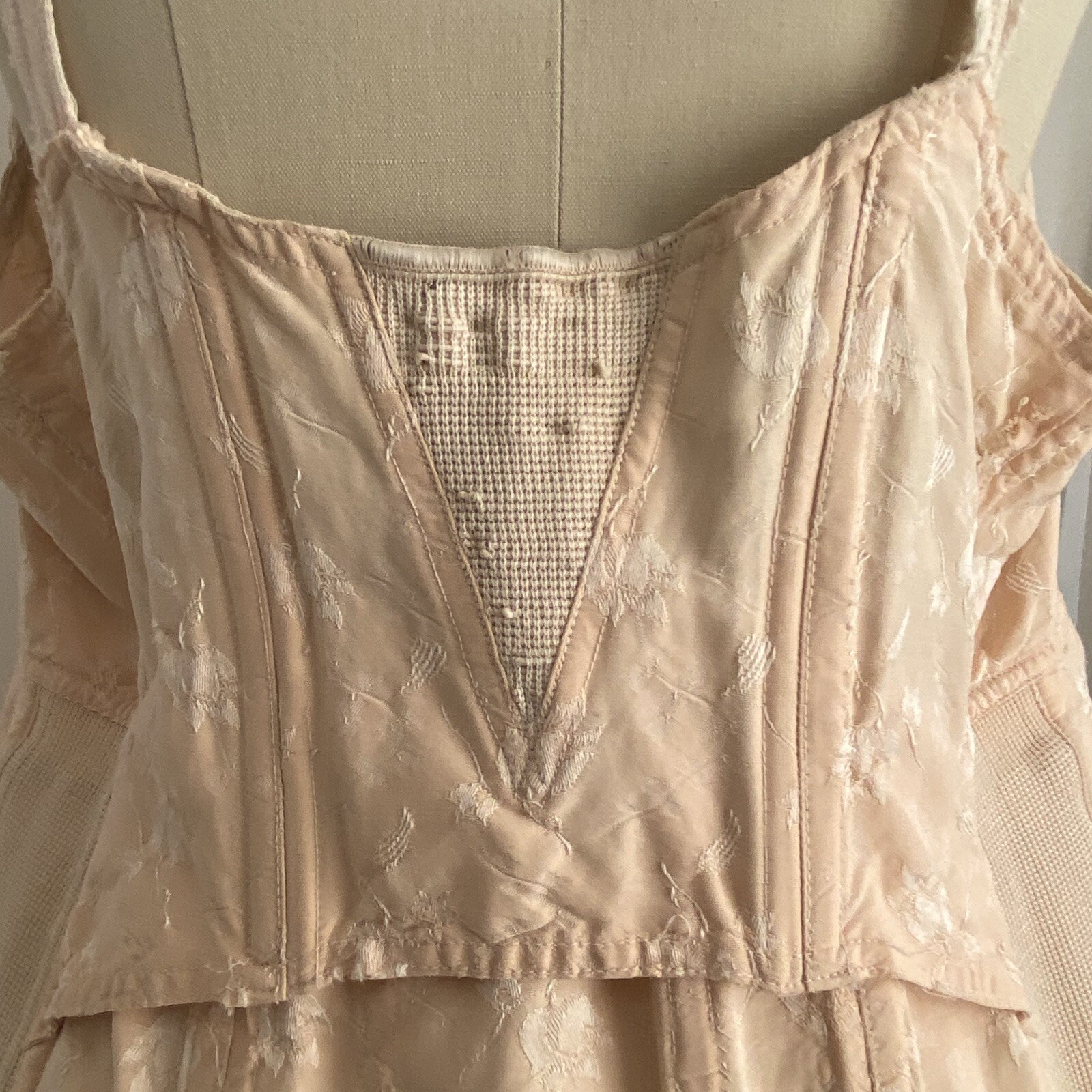 READ Vtg Sears Charmode Corset Girdle Open Bottom USA DAMAGED