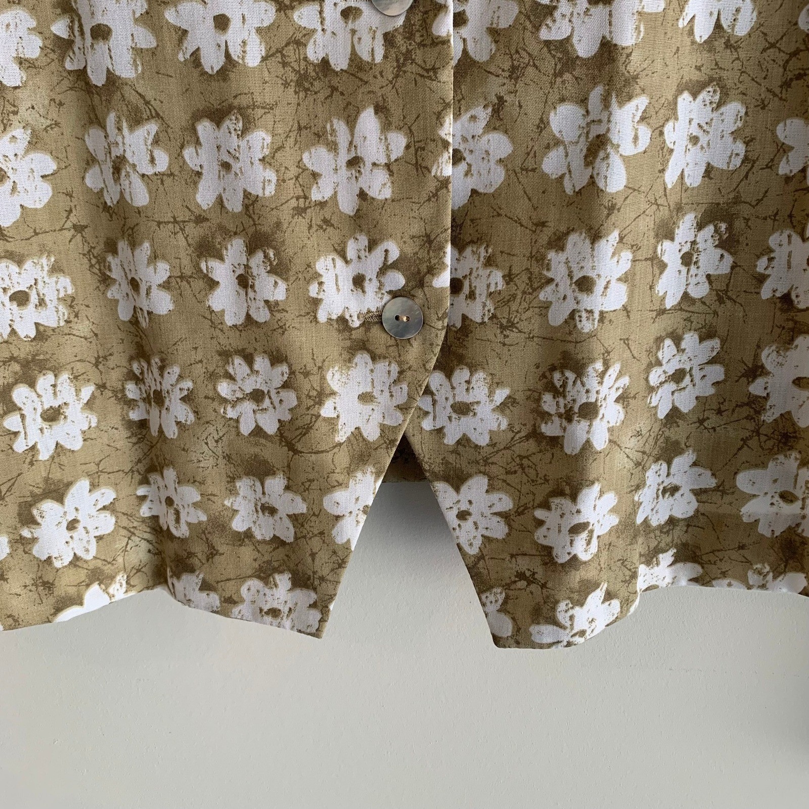 Vintage Koret Floral Button-Up Blouse Women&rsquo;s Short Sleeve Top 18