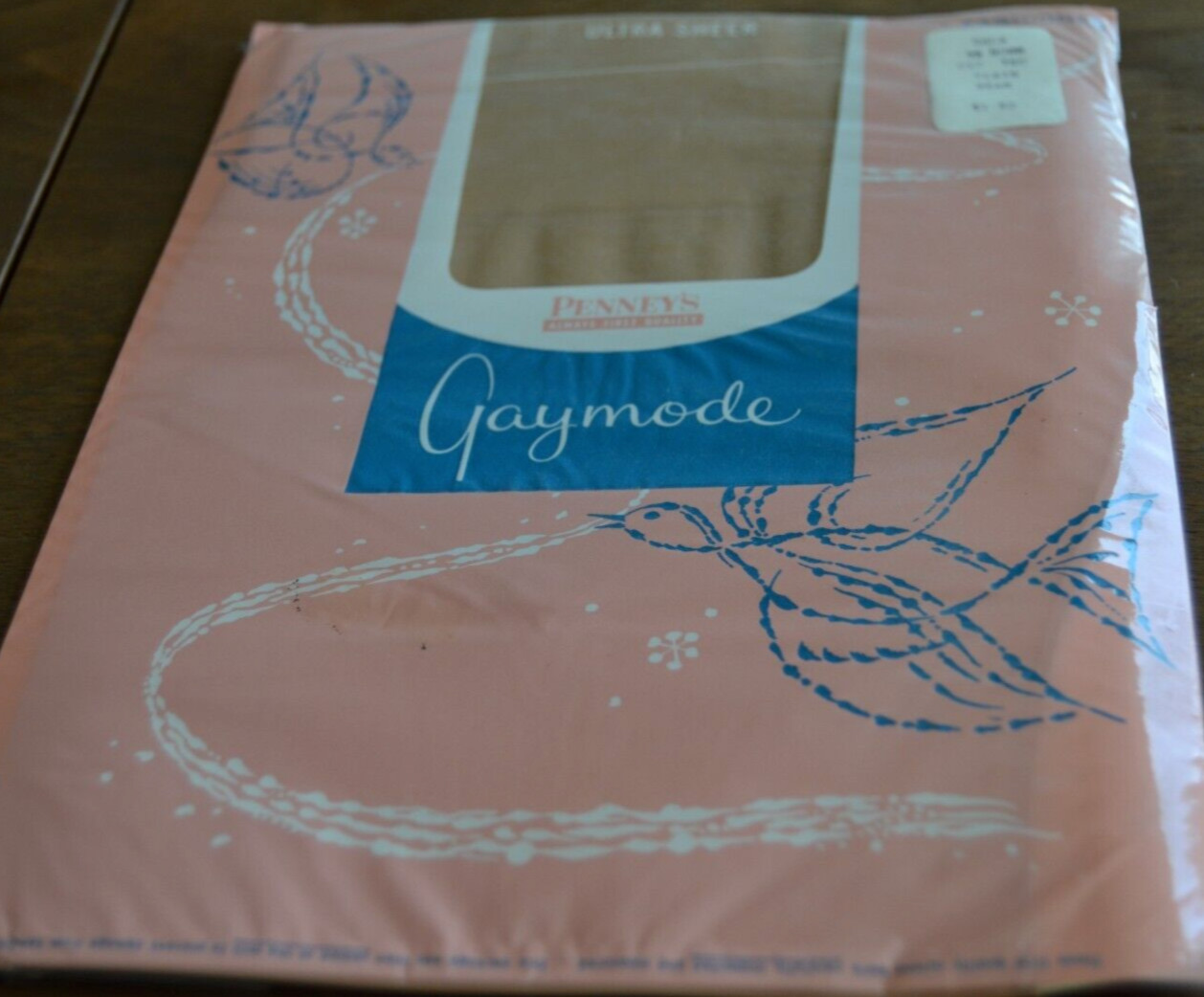 GAYMODE Hosiery Stockings 9 1/2&Prime; Norm 75C PLAIN SEAM Vintage GALA Nylon Penny&rsquo;s
