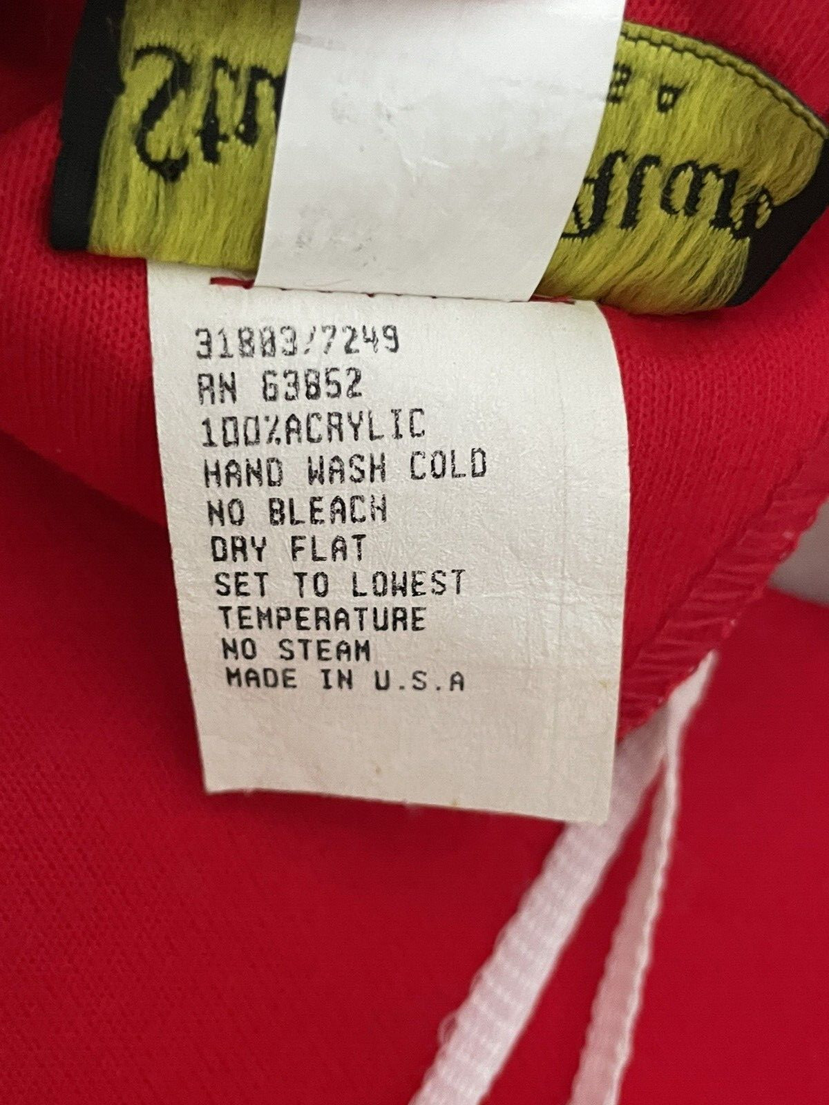 Vintage Stuart Alan 12 Bright Red Soft Knit Acrylic Bubble Waist Holiday Dress