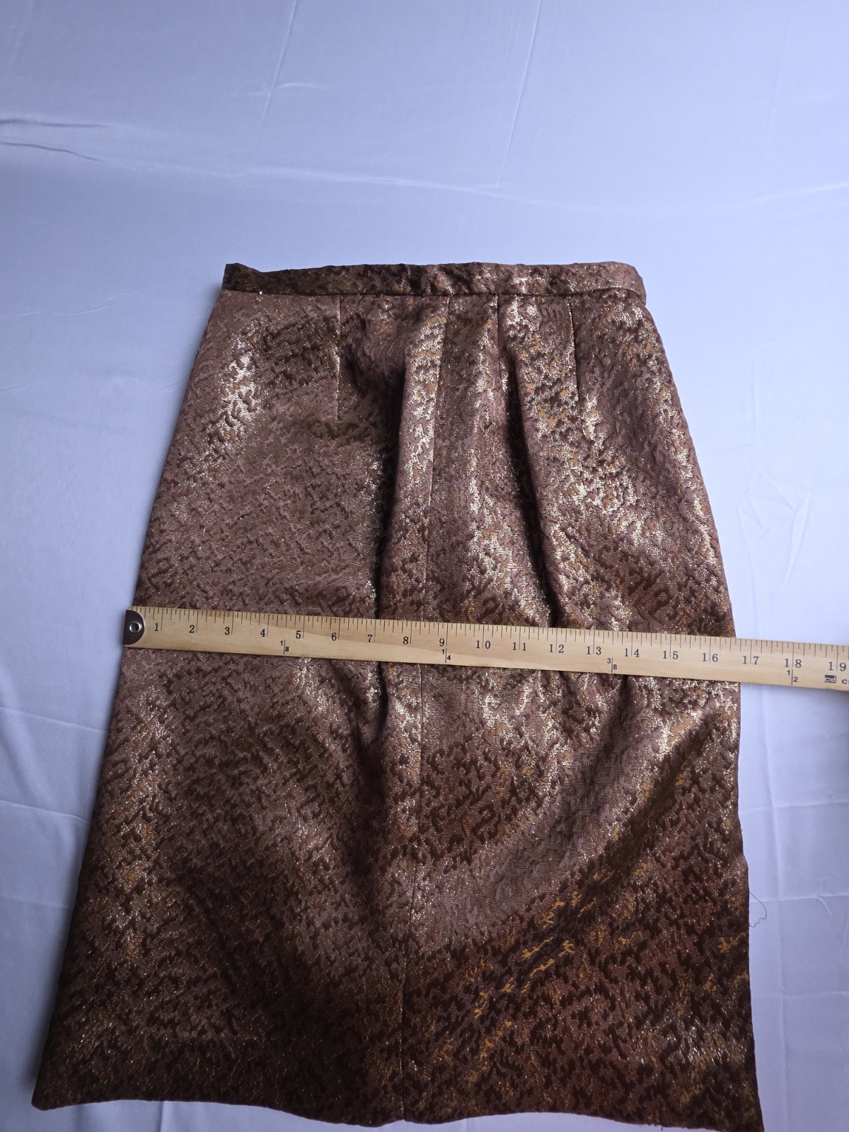 Vtg 80s Neiman Marcus Exclusive Metallic Brocade Skirt Suit Women 4 Dynasty Glam