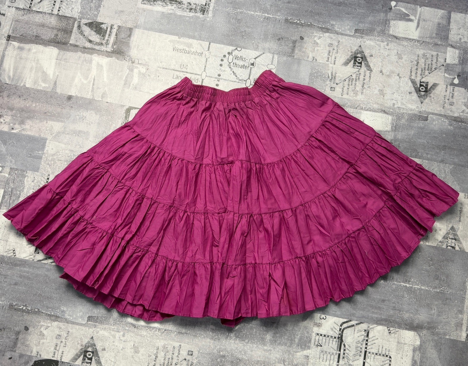 Vtg Partners Please Malco Modes Magena Ruffles Prairie Square Dance Skirt Sz Sm