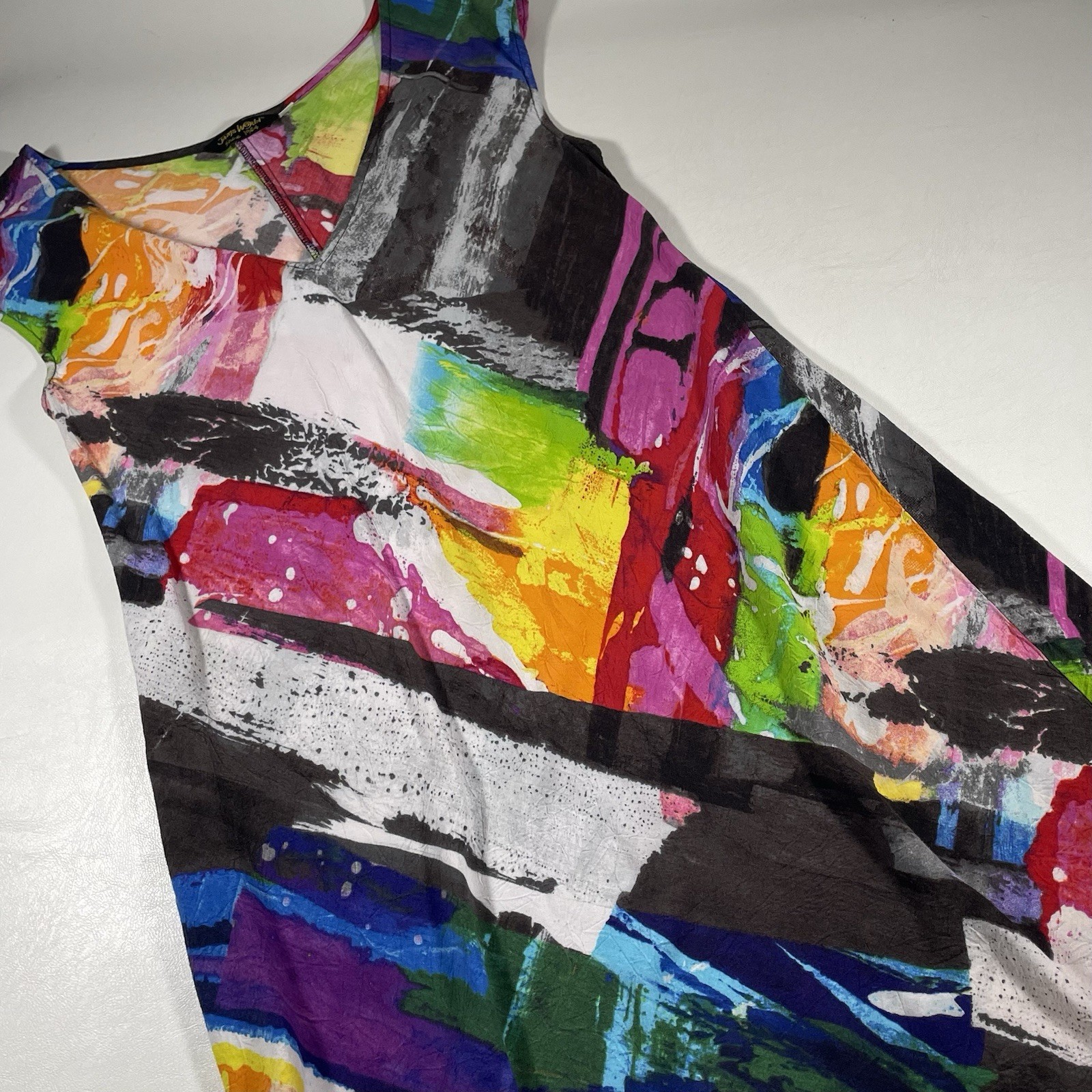 Jams World Womens Hawaiian Dress S Cosmos Graphic AOP Abstract USA Hawaii Rayon
