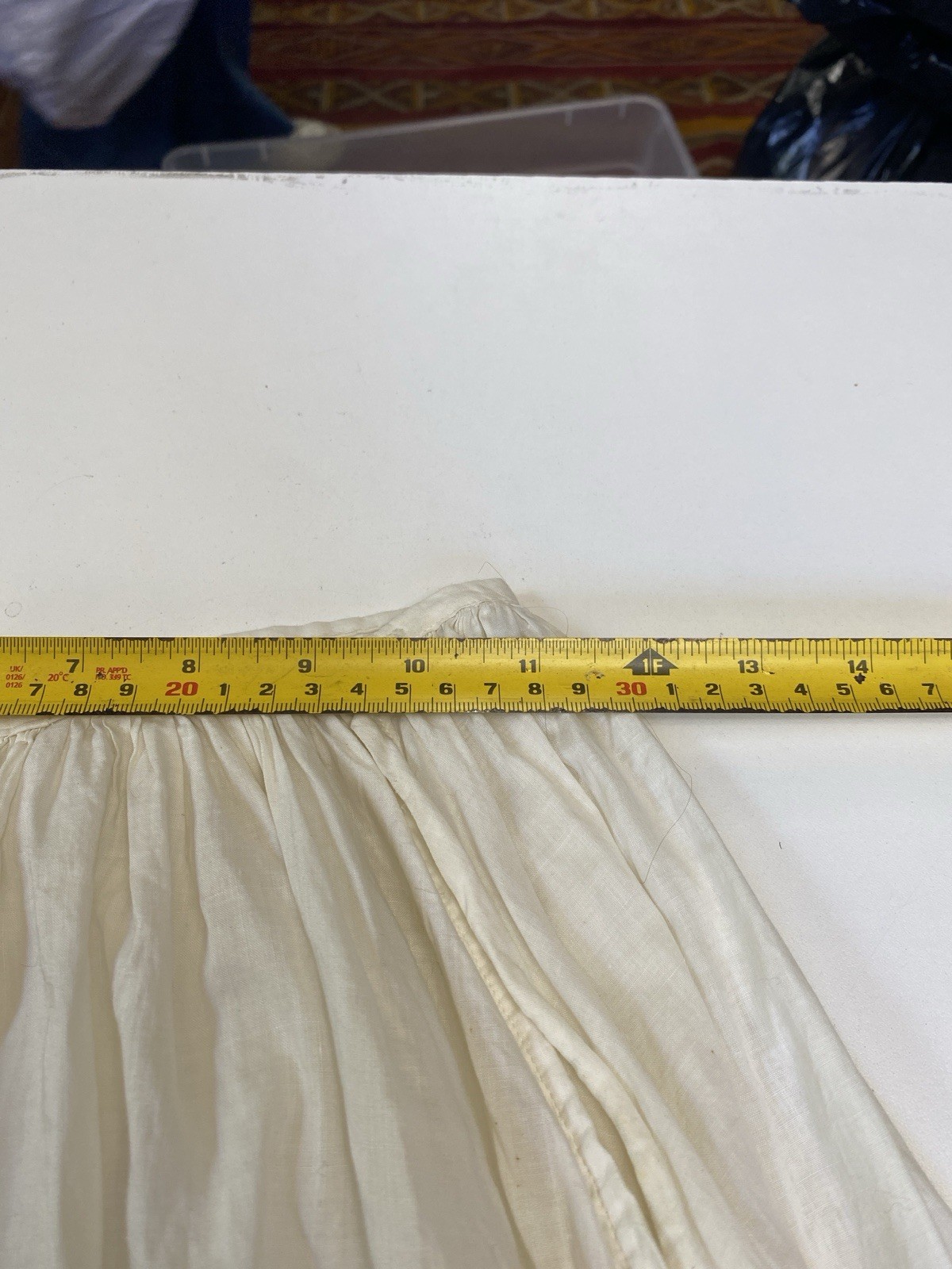 Antique Edwardian XS Skirt French valenciennes Lace Long