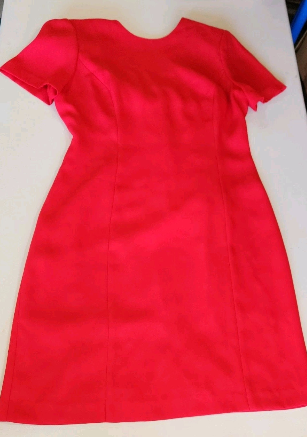 Donna Morgan Red Beaded/ Embroidered Chiffon Dress Formal/Cocktail Dress Sz 10