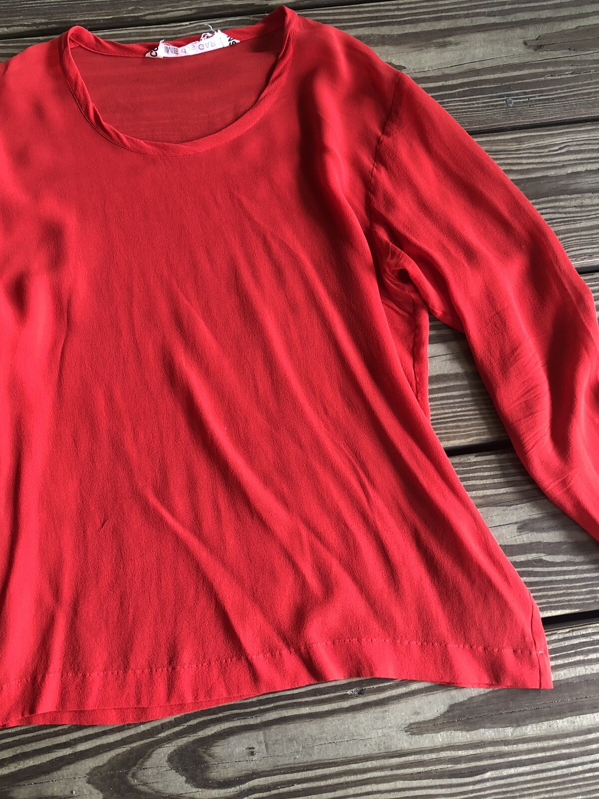 Comme des Garcons Red Blouse