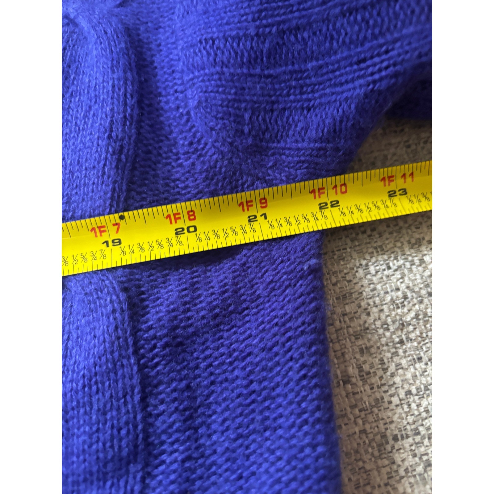 Vintage The Limited Angora Wool Cable Knit Sweater Purple Oversized 90s M