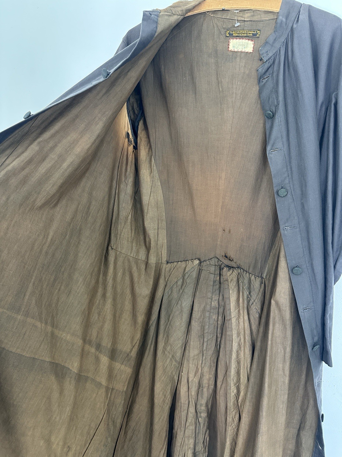Antique Cotton Choir Duster Button Up Robe