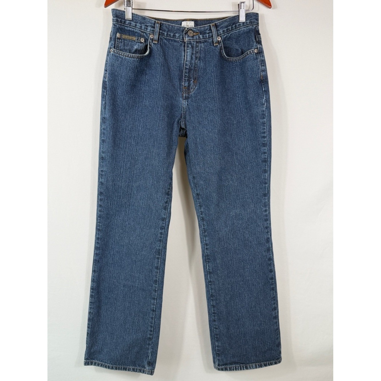 VTG Calvin Klein Calvin Boot Double Stone Jeans Womens Size 10. Inseam 32 in