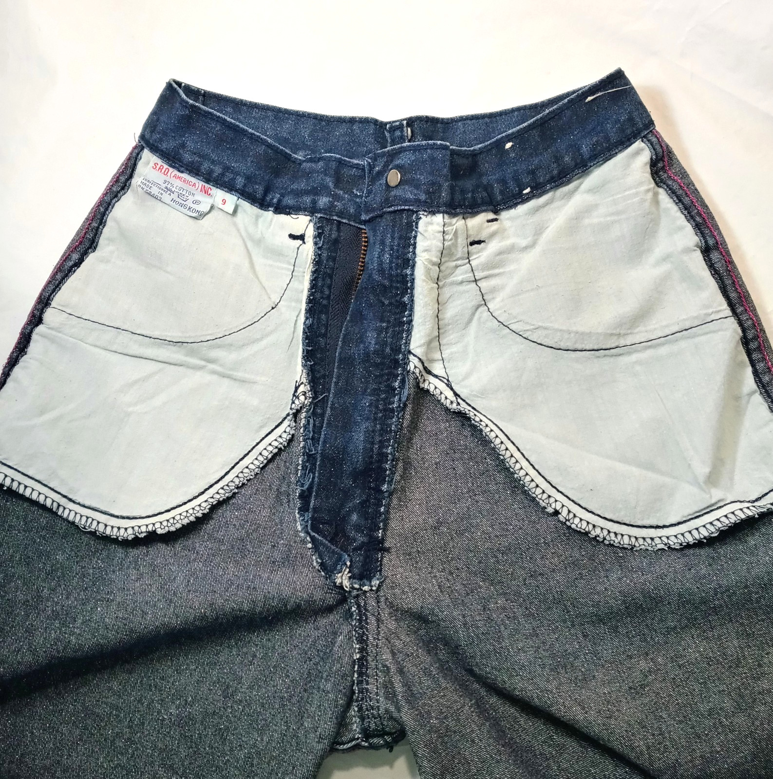 Rare Authentic Vintage 80&rsquo;s Sparkle Sara Jeans 25.5&Prime; Waist Hong Kong READ