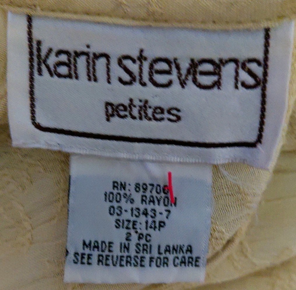Vintage Karin Stevens Yellow Textured Sleeveless Maxi Dress 100% Rayon SZ 14P