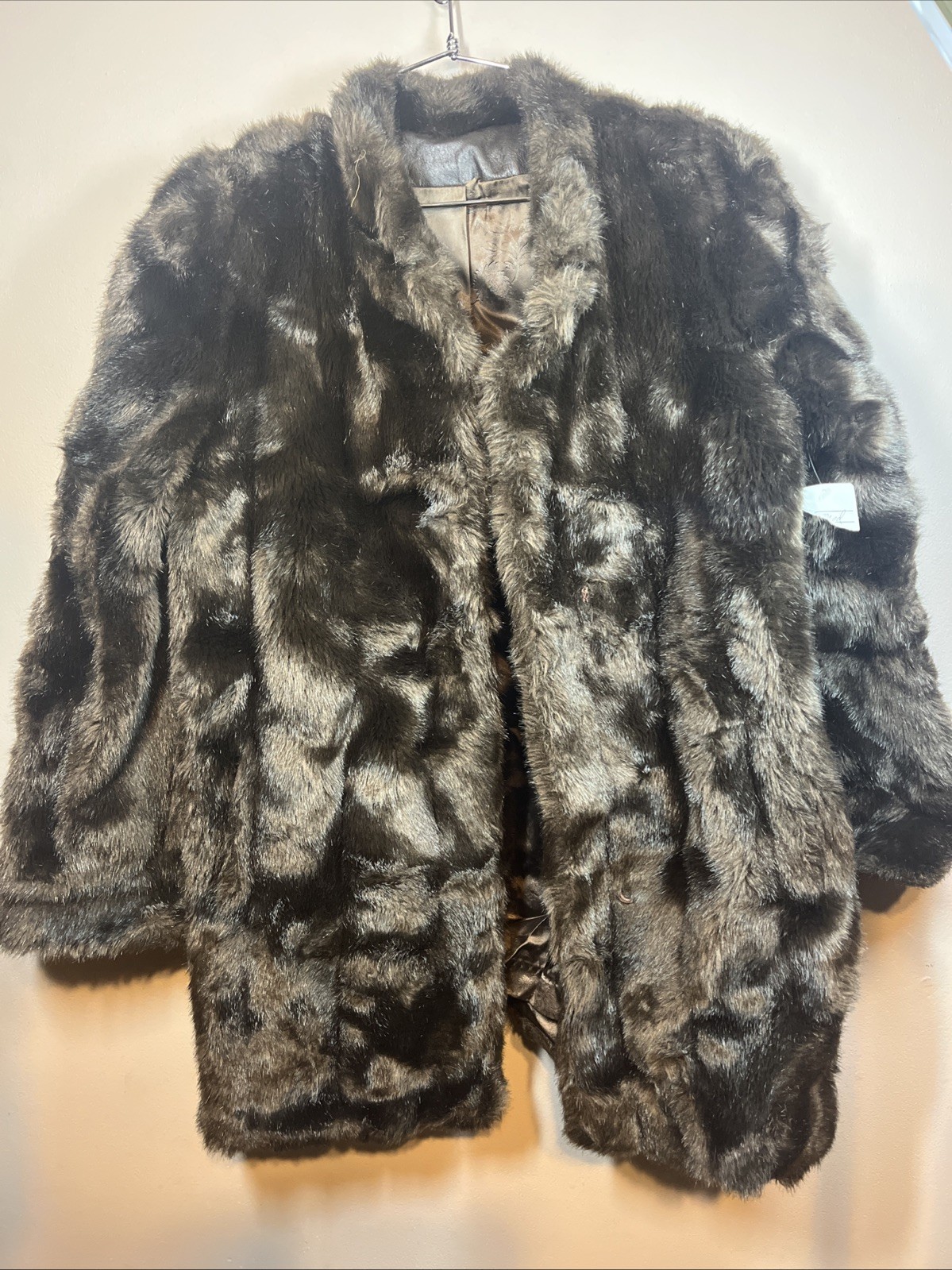 Minke Fur Coat By Hillmoor Faux Fur Coat Vintage