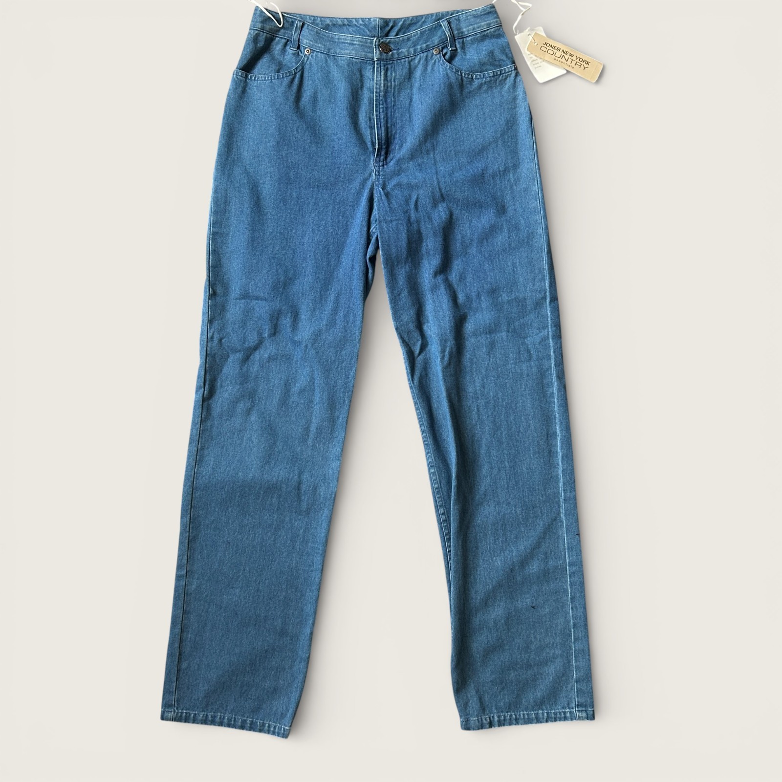 Jones New York Country Essentials Women&rsquo;s Denim Jeans NWT Straight Leg Size 8
