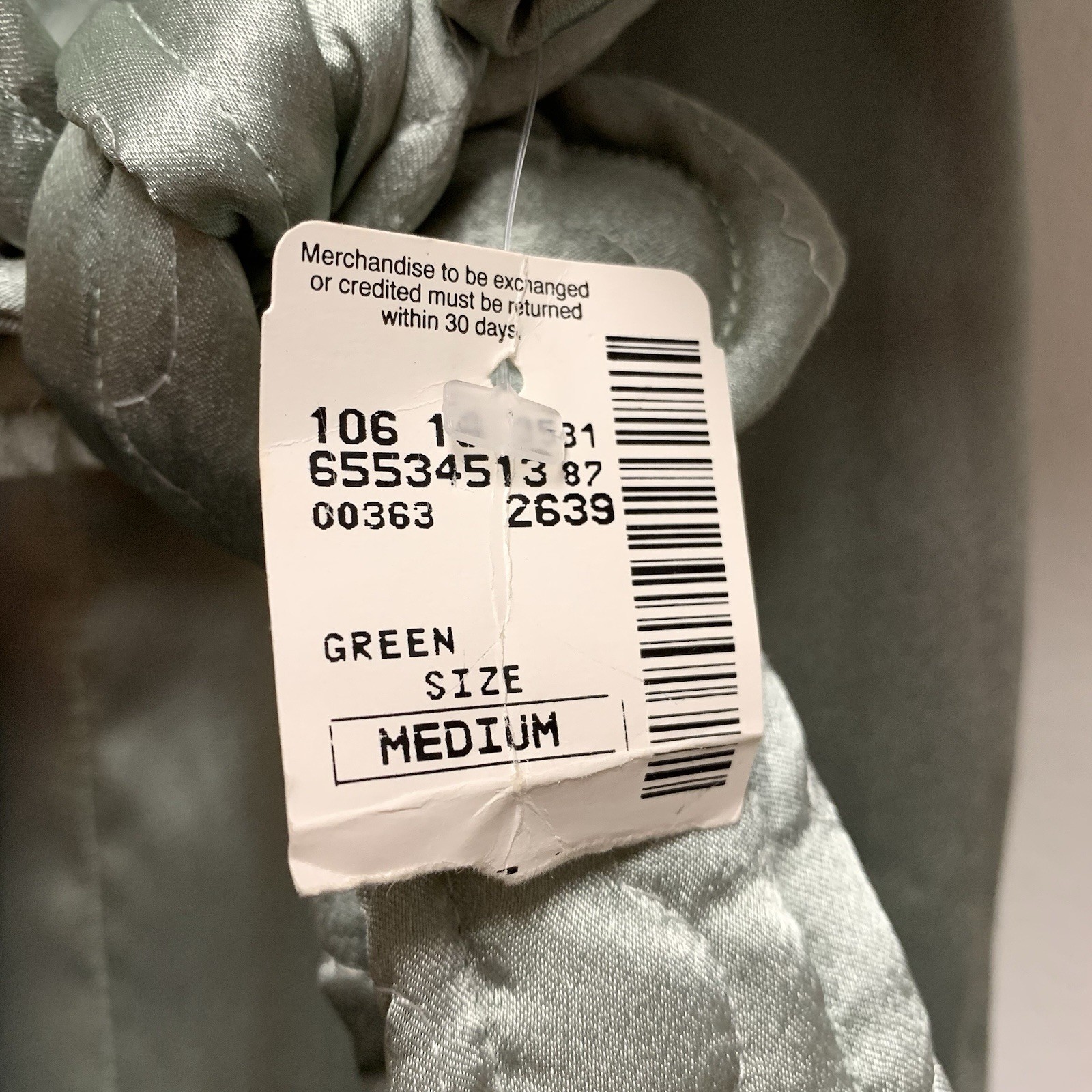 Valentino Intimo Full Length Satin Robe Sz Medium Sage Green Vintage Belted NWT