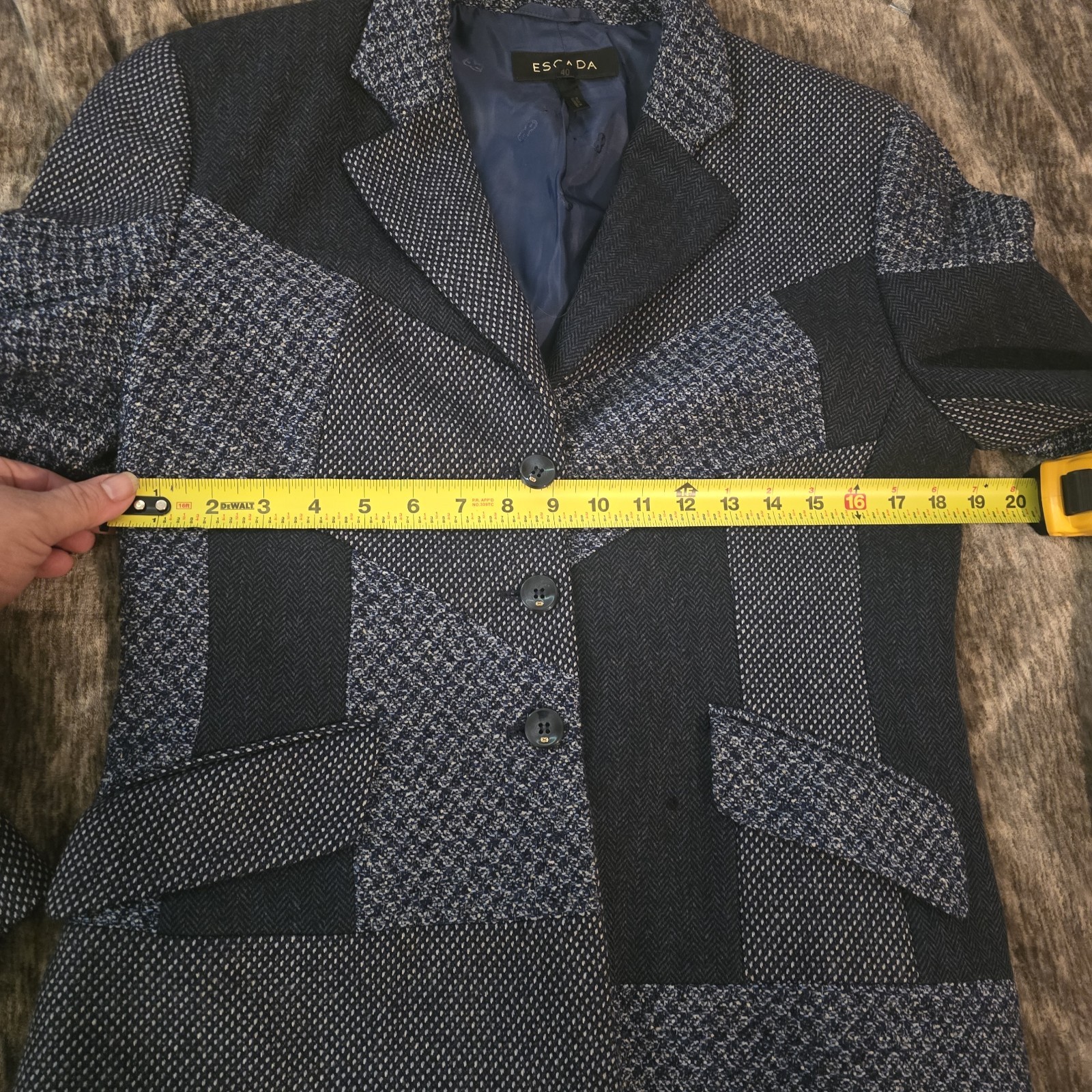 vintage escada patchwork blazer Womens 40 EU/iT