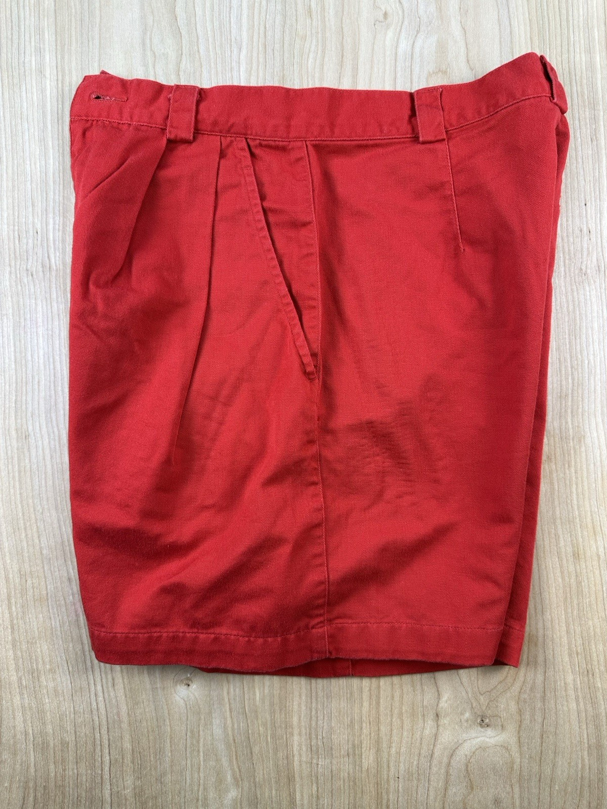 vintage 80&rsquo;s ESPRIT red pleated SHORTS all COTTON size 11/12 preppy NEW WAVE