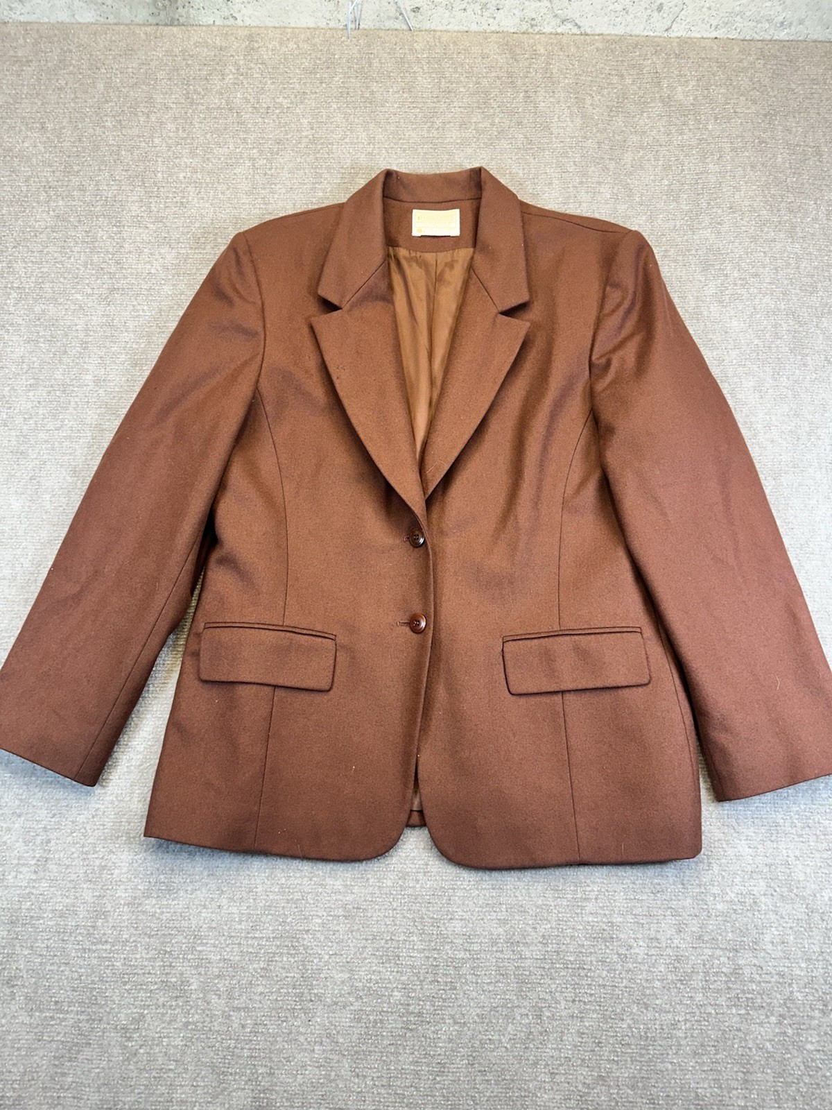 VTG 70s Pendleton 100% Wool Suit Brown (copper) Sz 14
