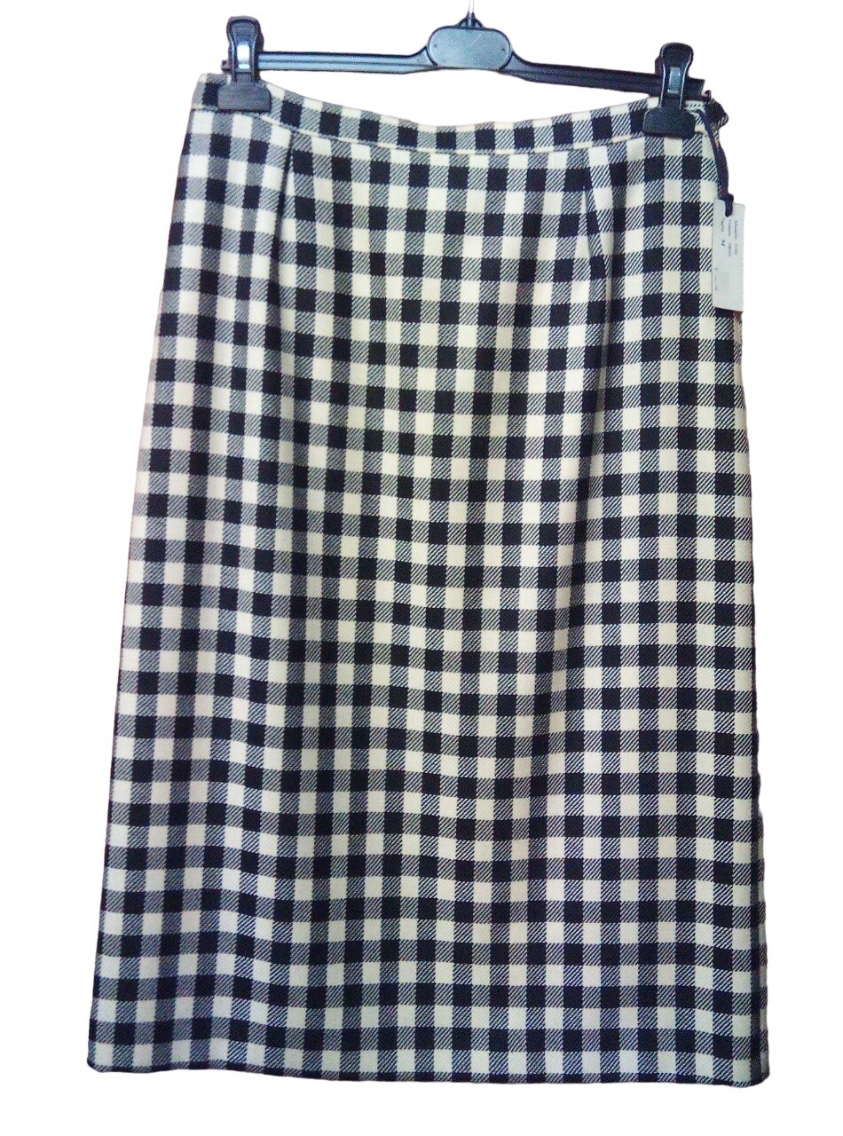 Vintage Skirt Unique Pieces Size 46/48 Ita Wool Lined Made in Italy Autumn