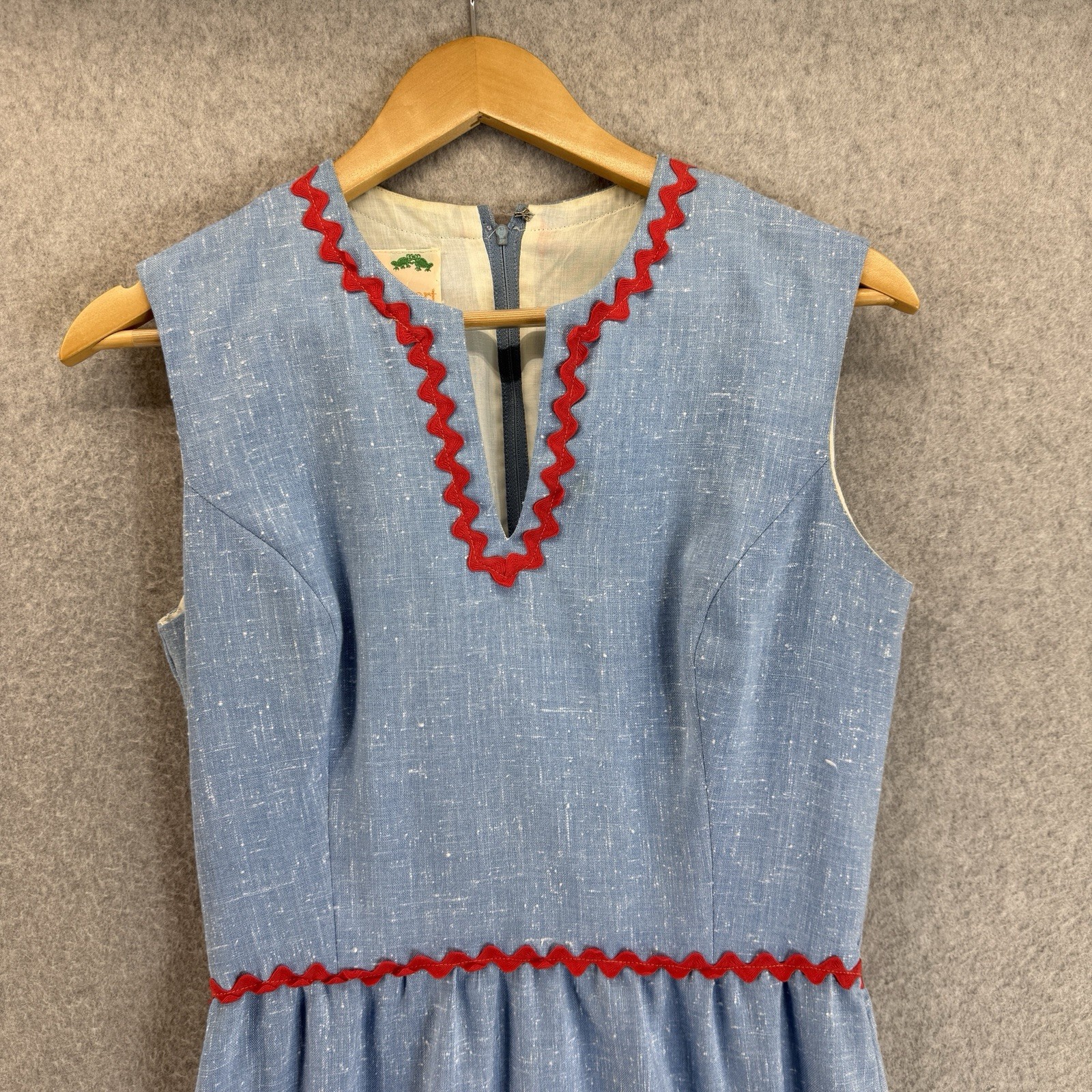 Elfriede Mitch Roberts Applique Maxi Tank Dress Vintage Cottagecore Teacher 16