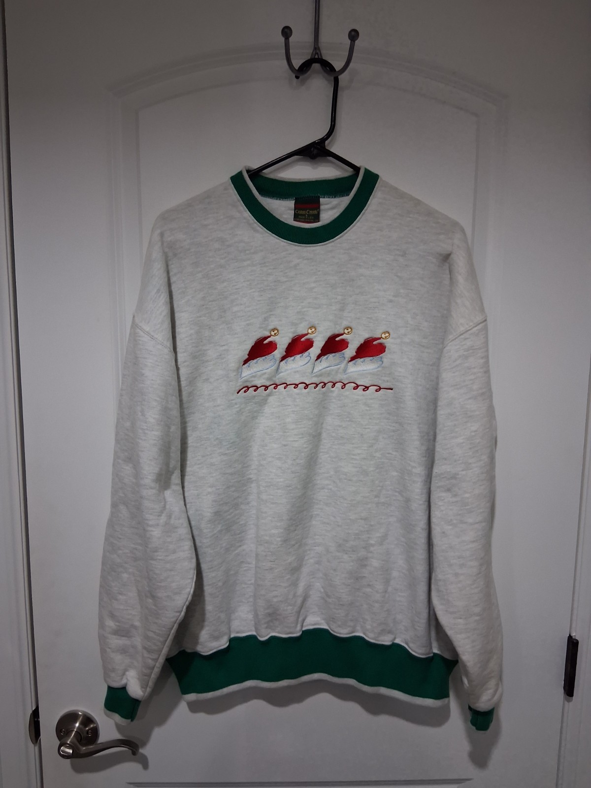 Vintage Cross Creek Christmas Pullover Sweater Large Unisex Adults