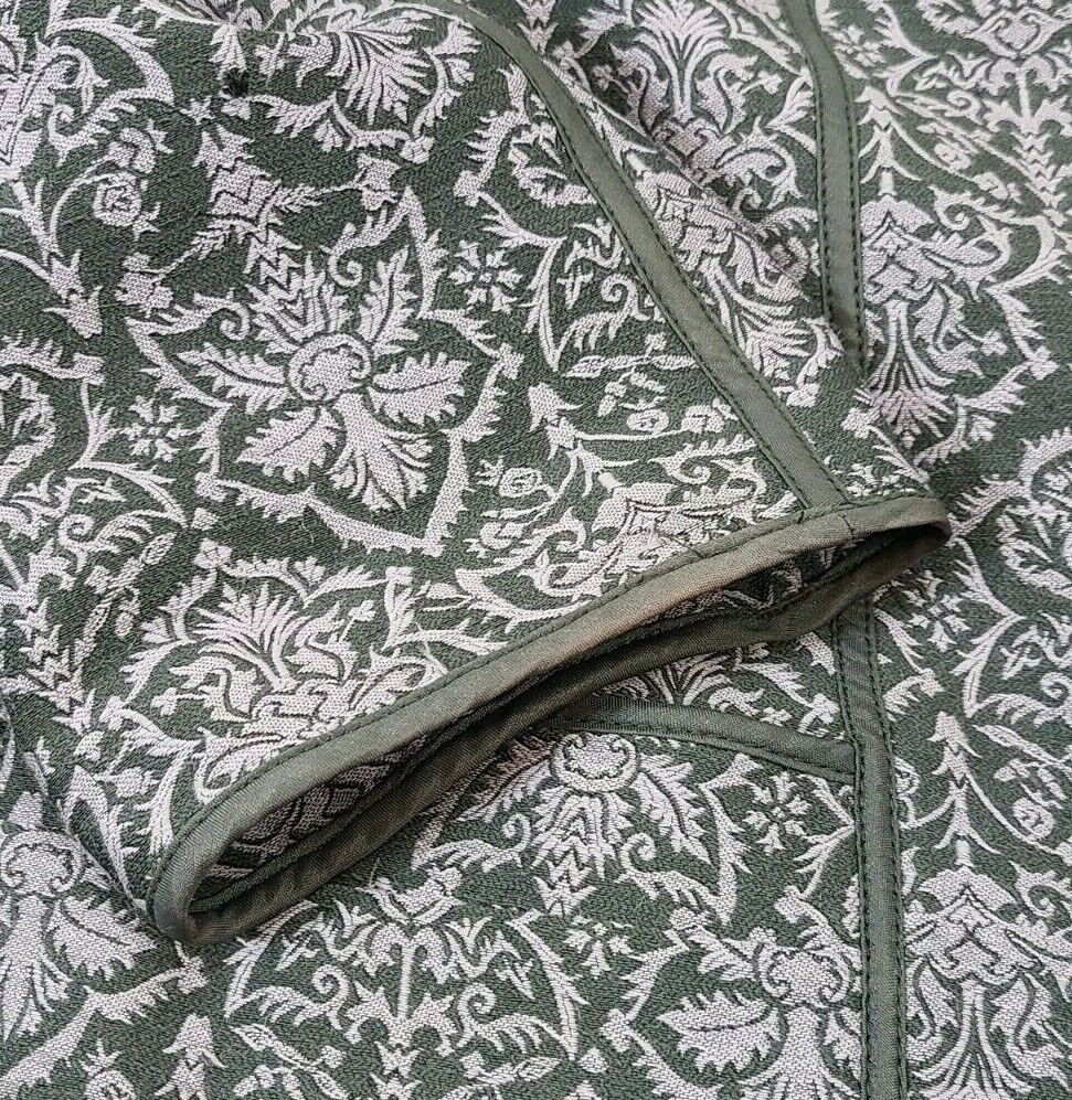 Vintage Wool Silk Jacquard Blazer Jacket Tapestry Art to Wear Purple Size 12
