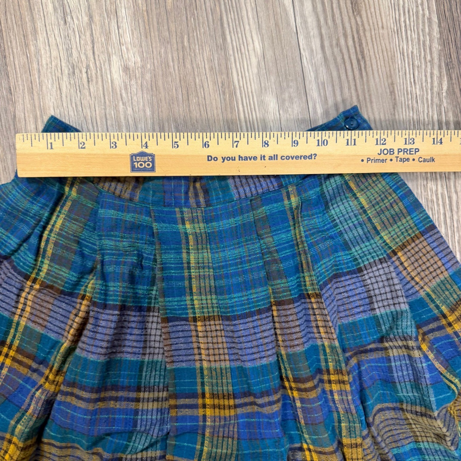French Vintage Cottagecore Plaid Two Piece Set Gaucho Pants Folk Art Boho Cotton