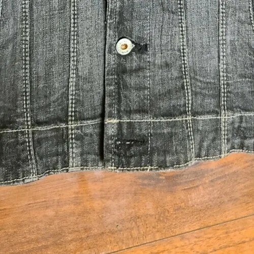Ralph Lauren Polo Jean Jacket Black Stretch Jamie Women&rsquo;s M Medium (READ)