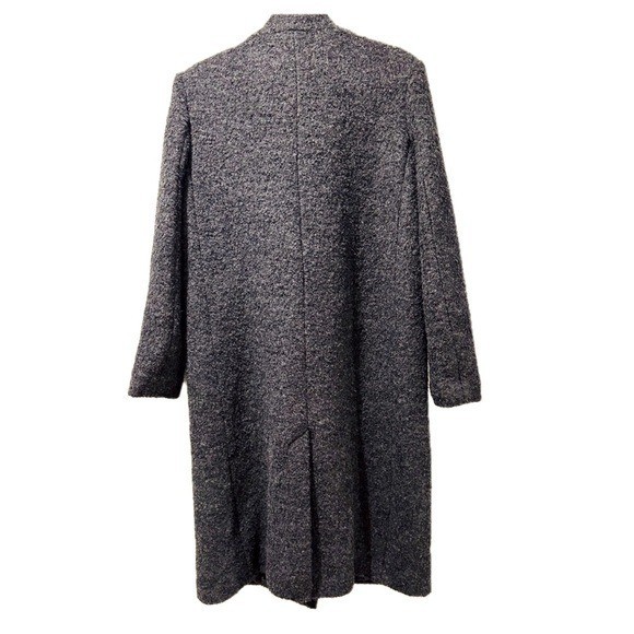 🧥❄️ ANDREW MARC Bouclé Wool Midi Overcoat Coat Jacket | Dark Gray | Sz M | NWOT