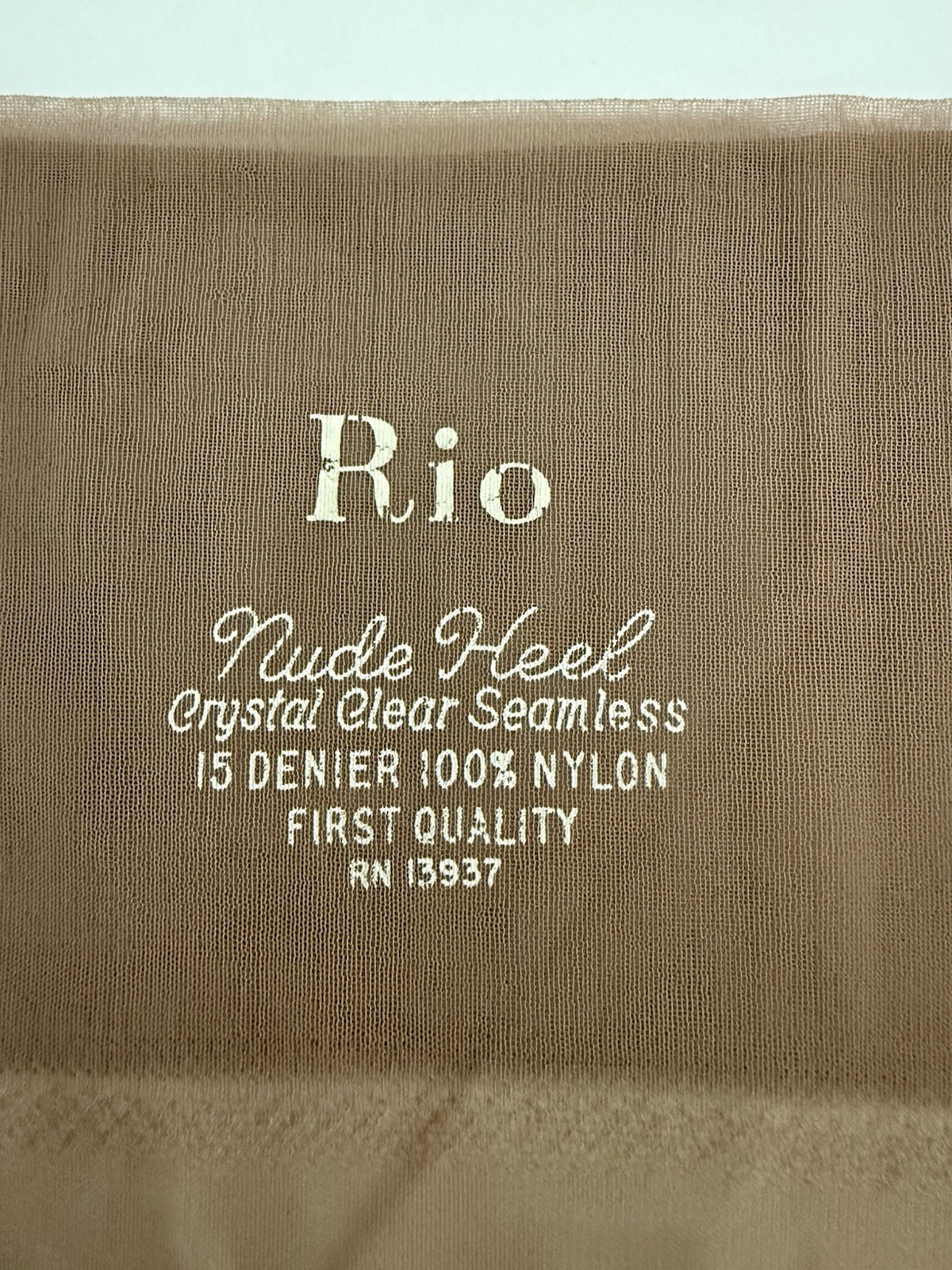 Vintage RIO Seamless Flat Knit Barefoot Stockings 3 Pairs In The Box