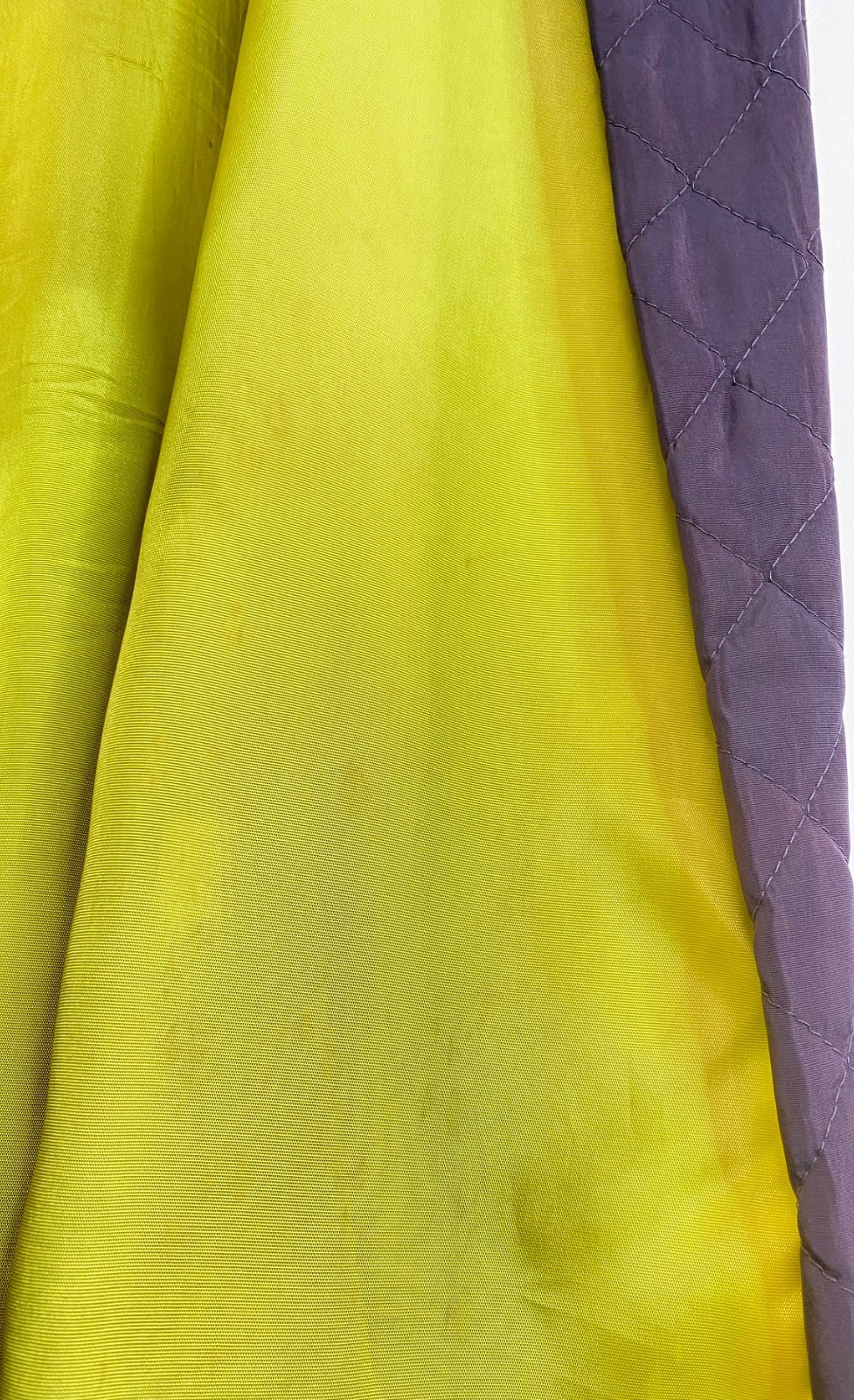 Vintage 1930s 1940s dressing robe maxi dress wrap purple yellow rainbow long