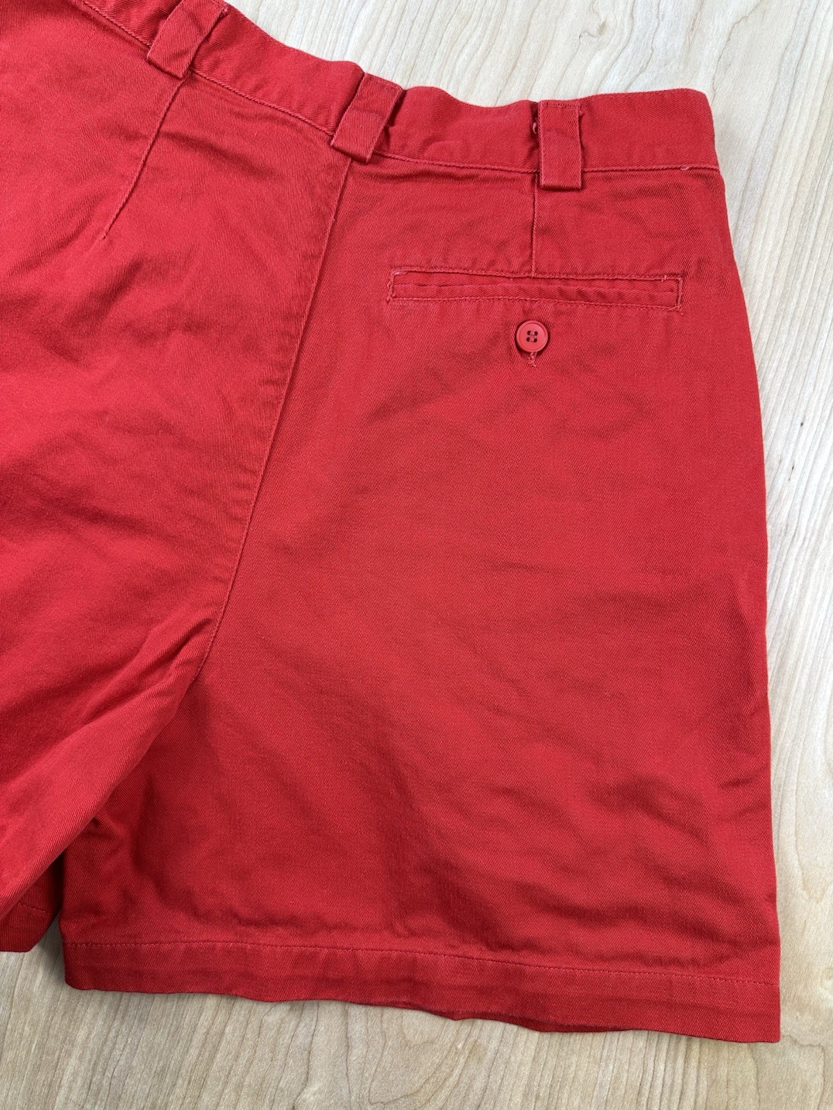 vintage 80&rsquo;s ESPRIT red pleated SHORTS all COTTON size 11/12 preppy NEW WAVE