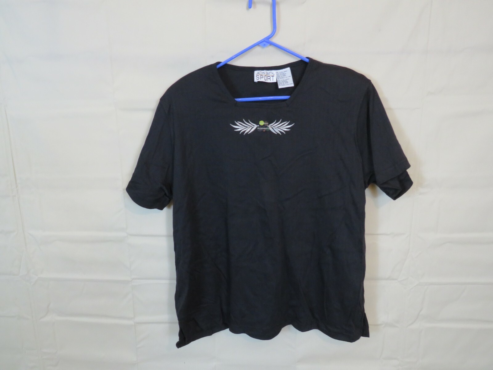 Vintage Shirt Jaclyn Smith Sport size Extra Large XL leaf sequins