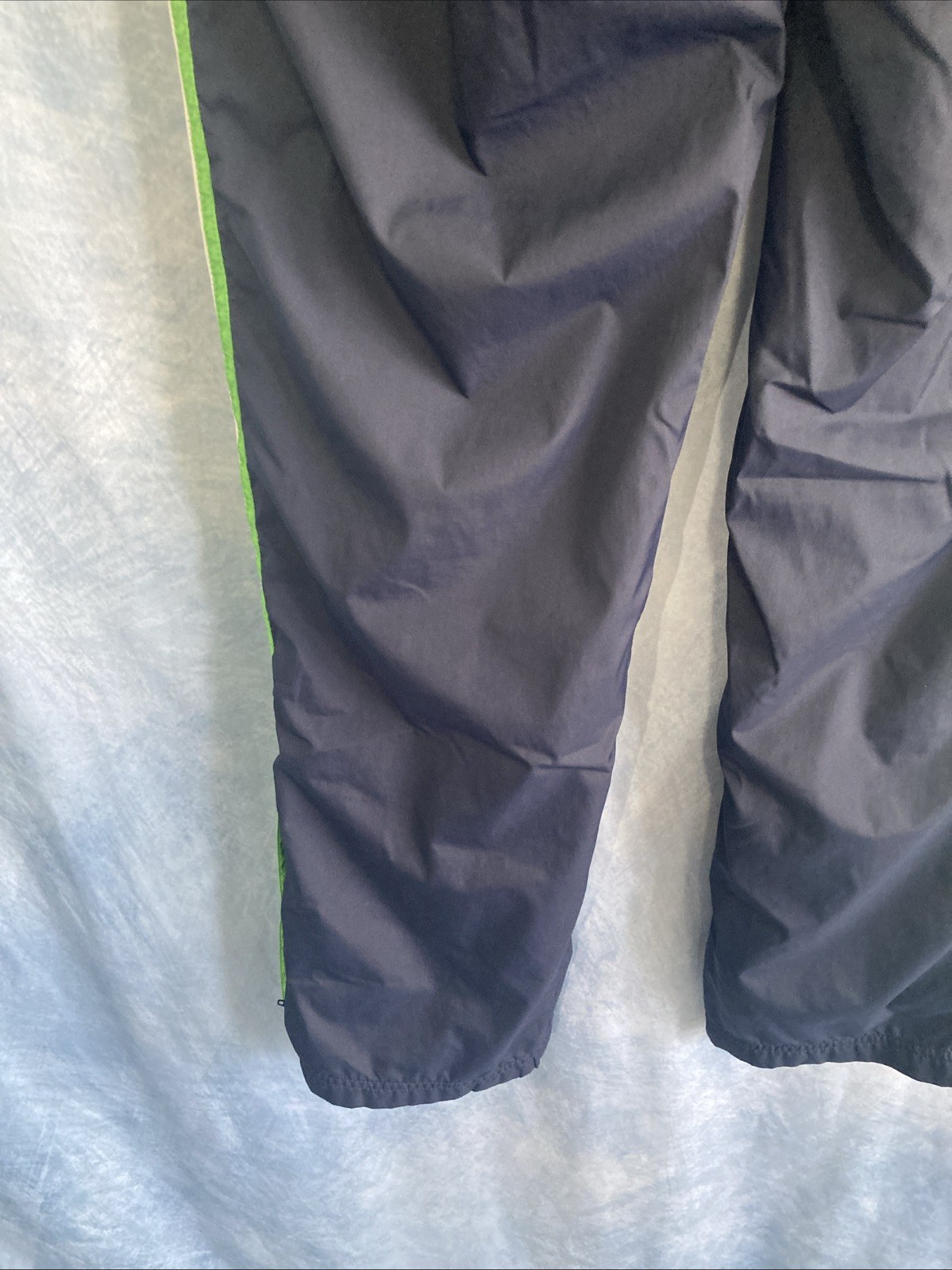 VTG Y2K Old Navy Track Pants Medium Low Rise Mesh Lined Ankle Zip Back Pocket
