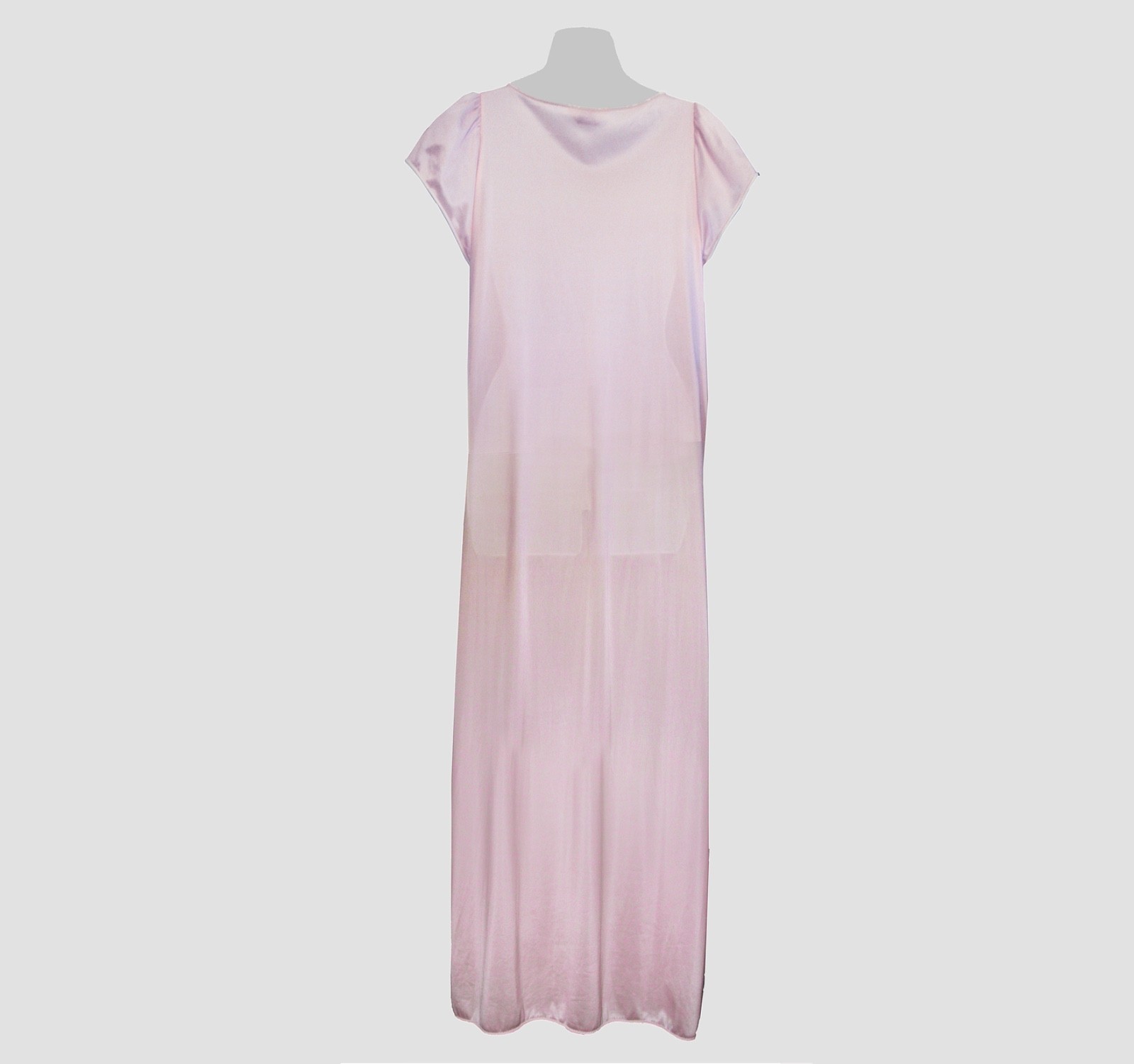 VTG VANITY FAIR PRETTY PINK PEIGNOIR SET LOVELY EVERYDAY LOOK COMFORTABLE USA SM