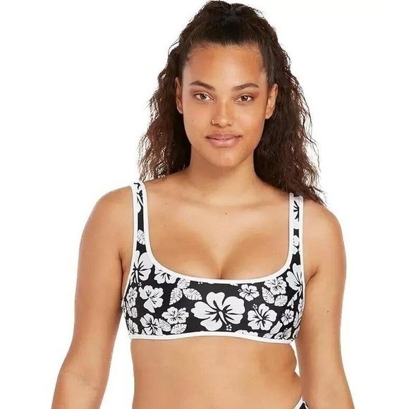 Women&rsquo;s Reversible Bikini Top by Volcom Floral XS NWT