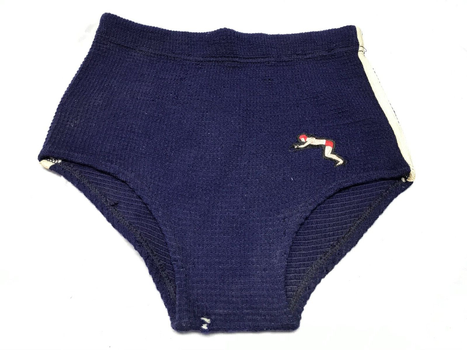 VTG 1930s Rona-Lastic Blue Wool Bathing Suit Beach Wear Swimsuit Old 1244-23B