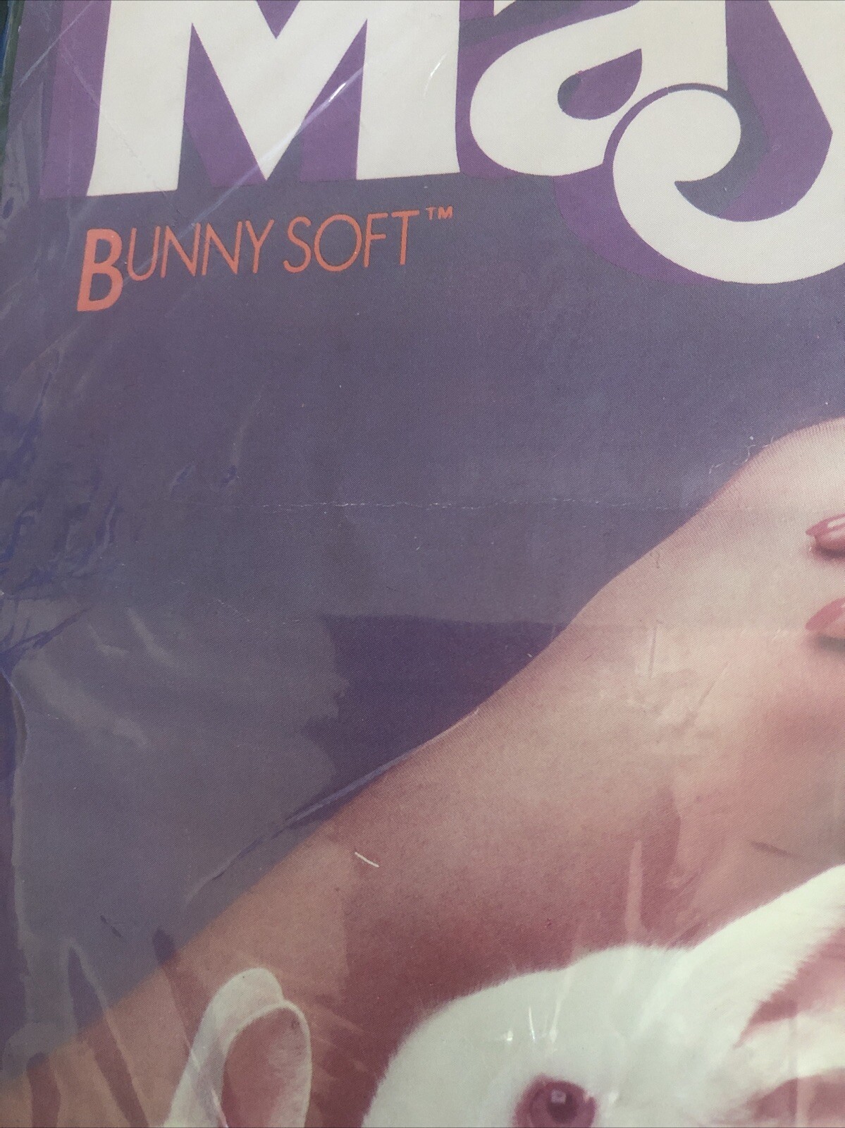 Vintage Mayer Bunny Soft Control Top Nylon Sheer Pantyhose White TALL 1985 USA