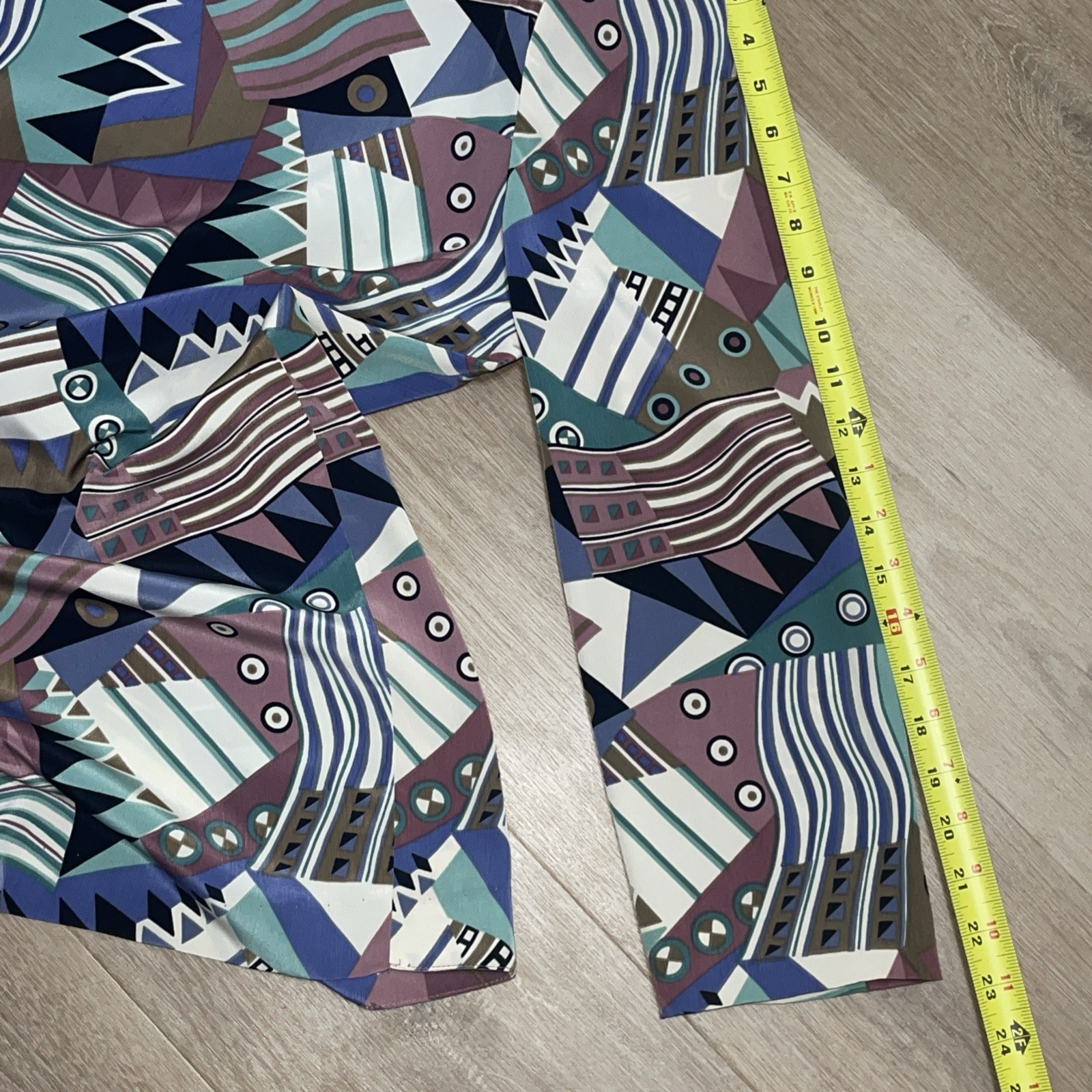 VTG Blazer Maximalist 80s Colorful Abstract Shoulder Pads Art To Wear Print 10