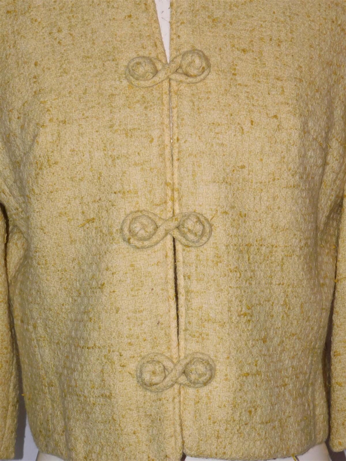 Vtg 2 Pcs MARSHALL FIELD & Company Devonbrook Look Daffodil Yellow Skirt Suit