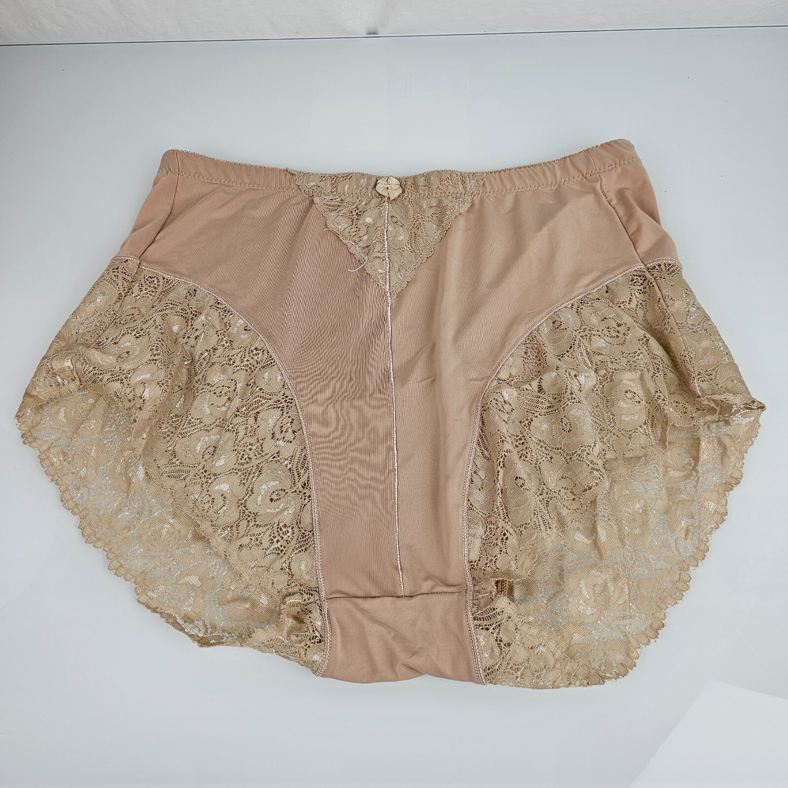 Women&rsquo;s Angelina Panties Microfiber & Lace Hi Waist Boyshort Sissy Granny 4X
