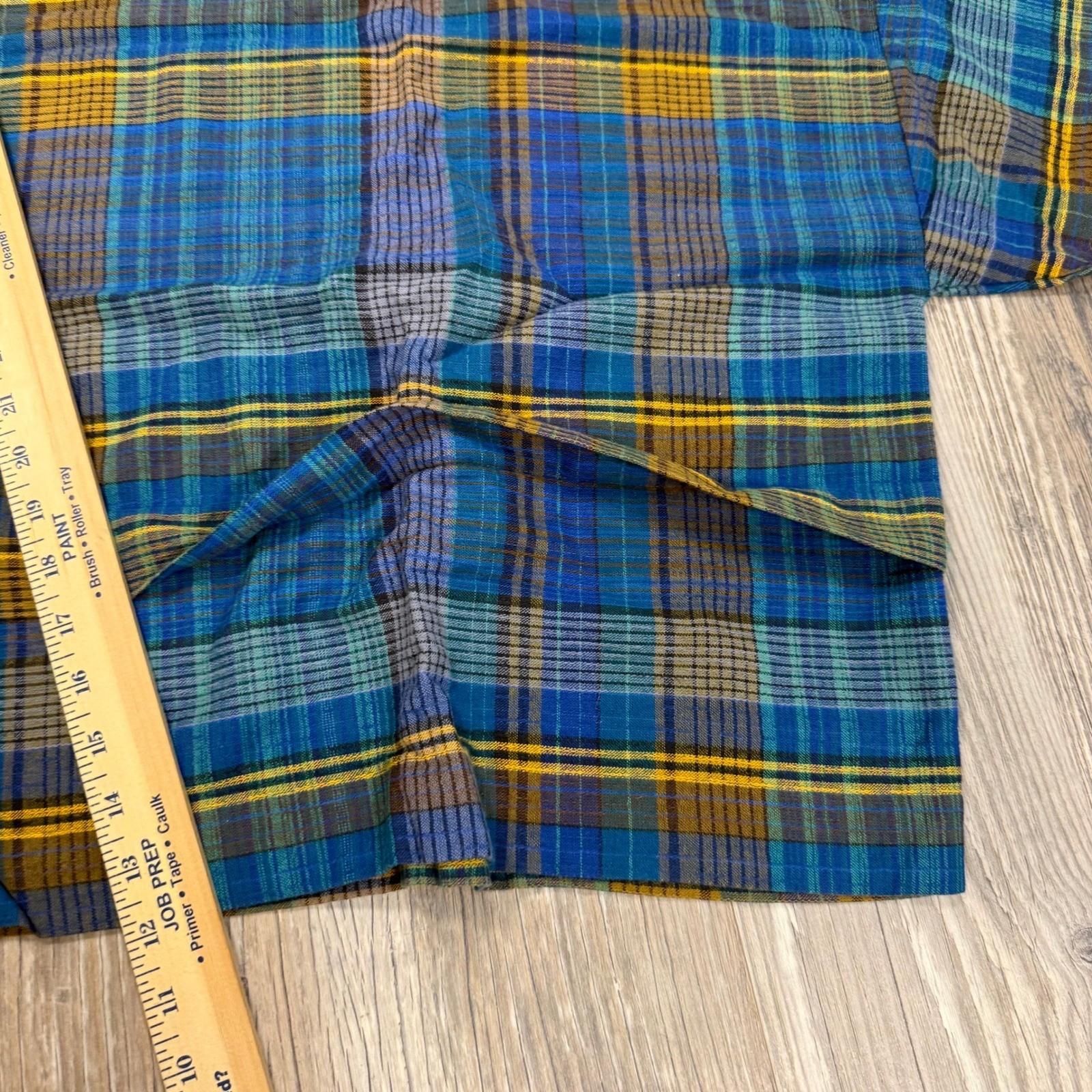French Vintage Cottagecore Plaid Two Piece Set Gaucho Pants Folk Art Boho Cotton