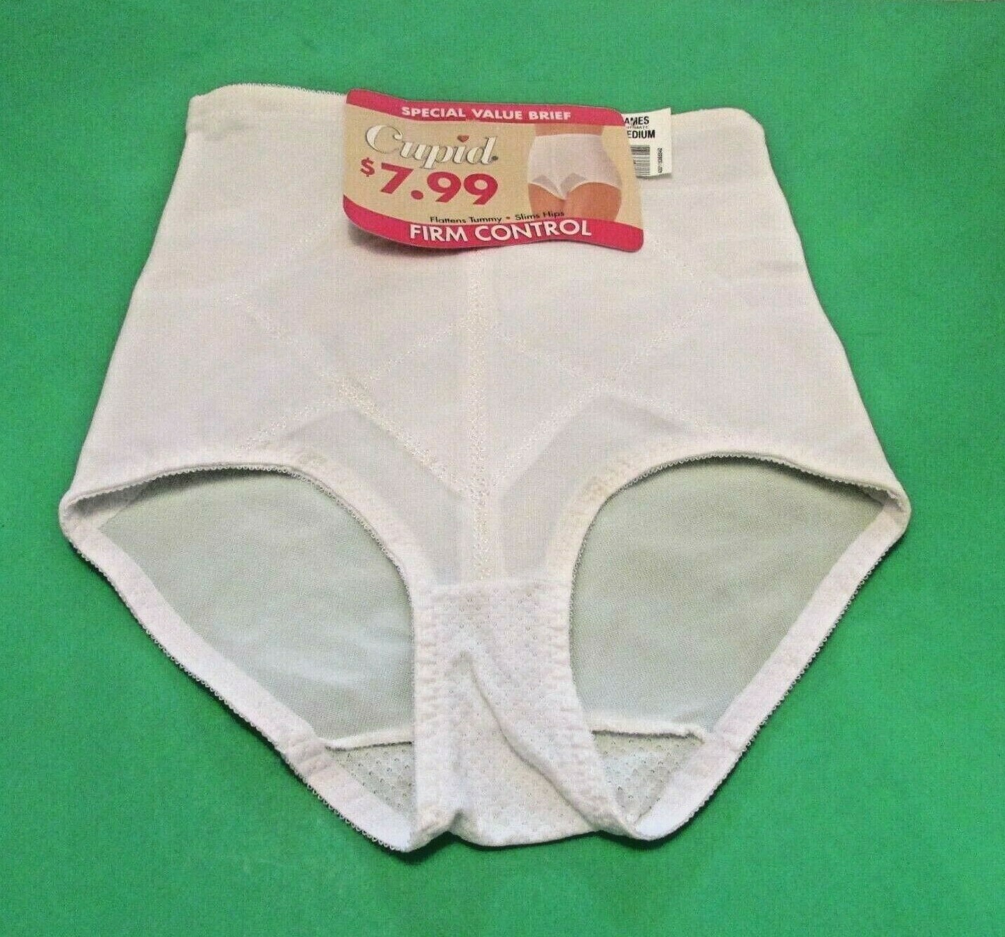 NWT NOS Cupid 261 Firm Control Shaper Retro Pin-Up Girdle Brief Pantie M (27-28)