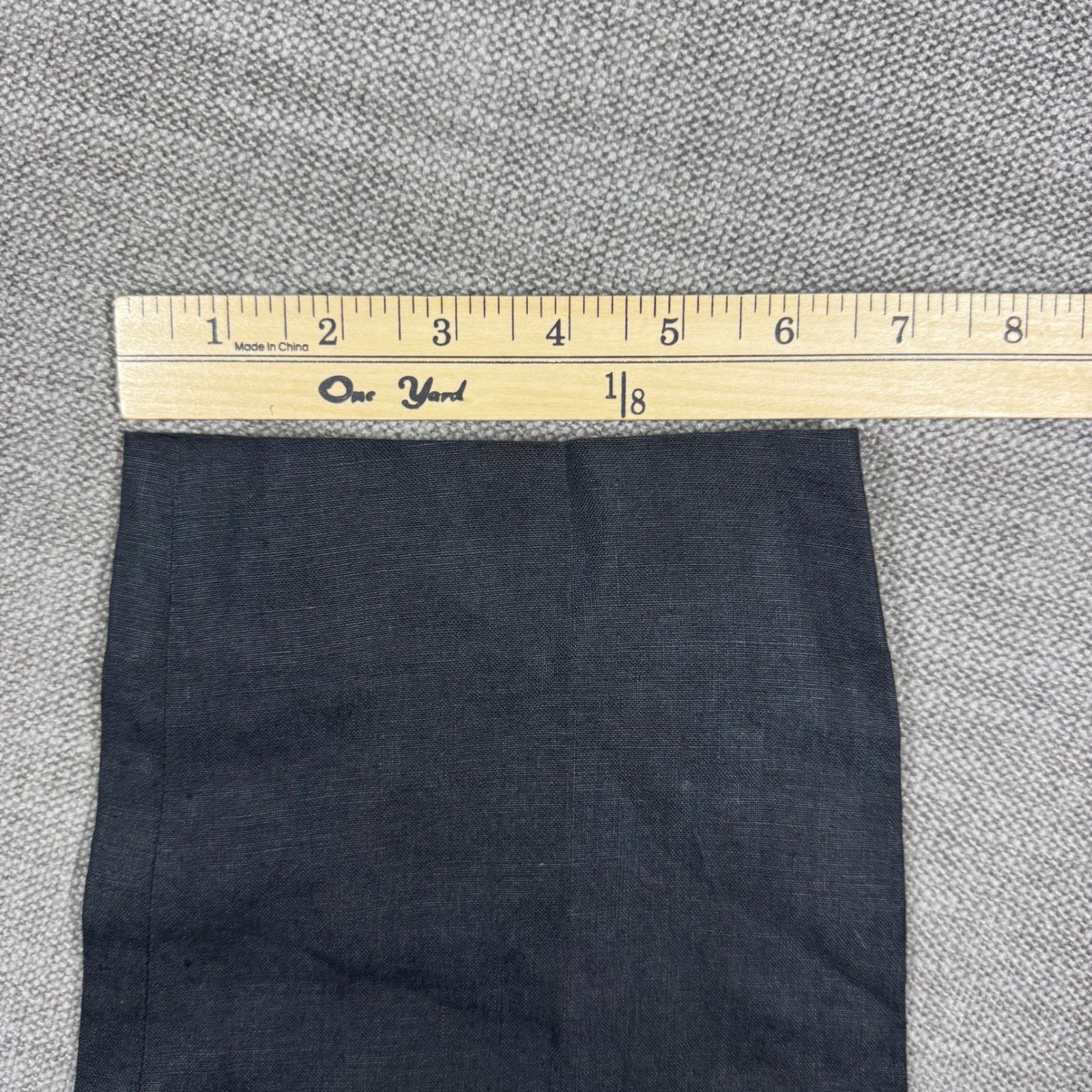 Vintage Escada Margaretha Ley Black Linen Pleated High Waist Trousers Pants 36