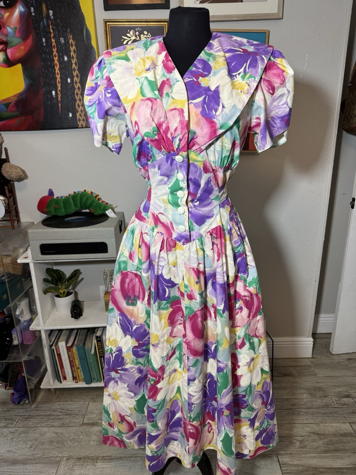 S.L. Fashions Women&rsquo;s Floral Dress Vintage Cottagecore