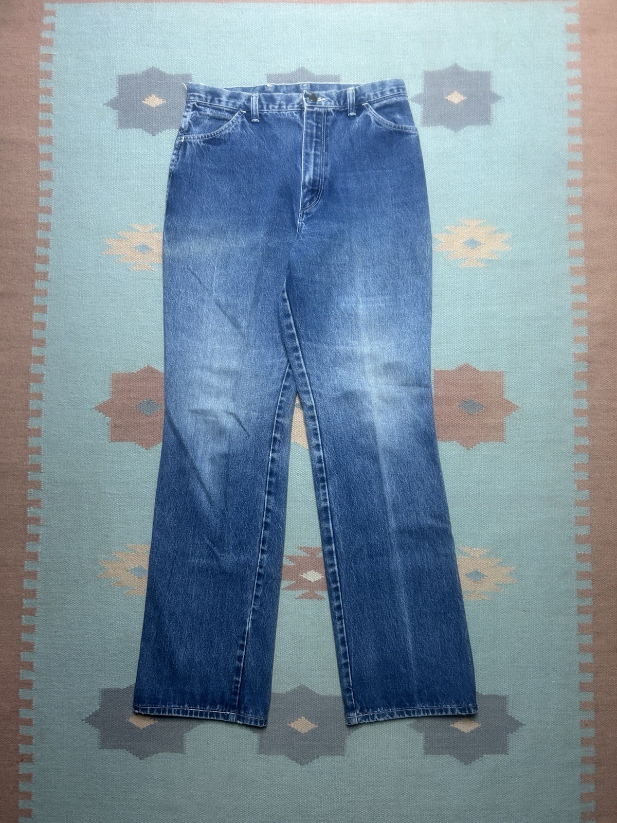 Vintage 70s Maverick denim jeans faded bootcut flare women’s 16 31×34